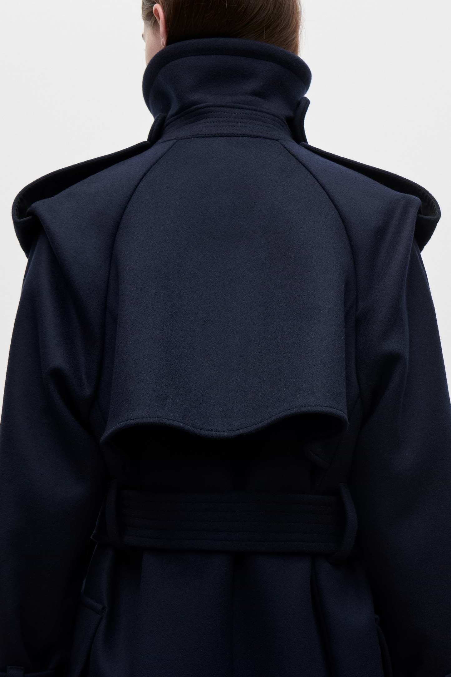 Philippa Trench Coat In Dark Navy