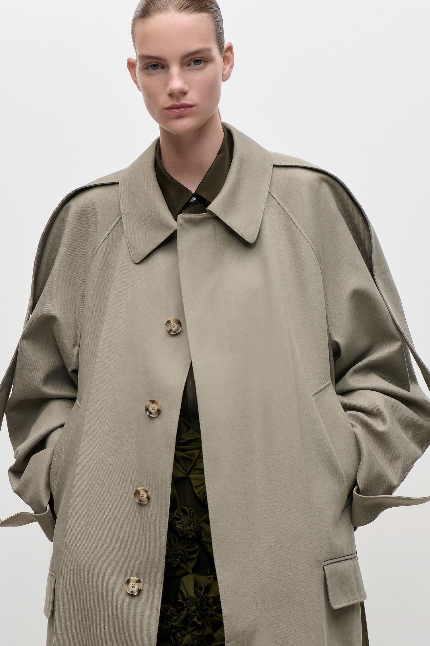 Car Coat In Beige