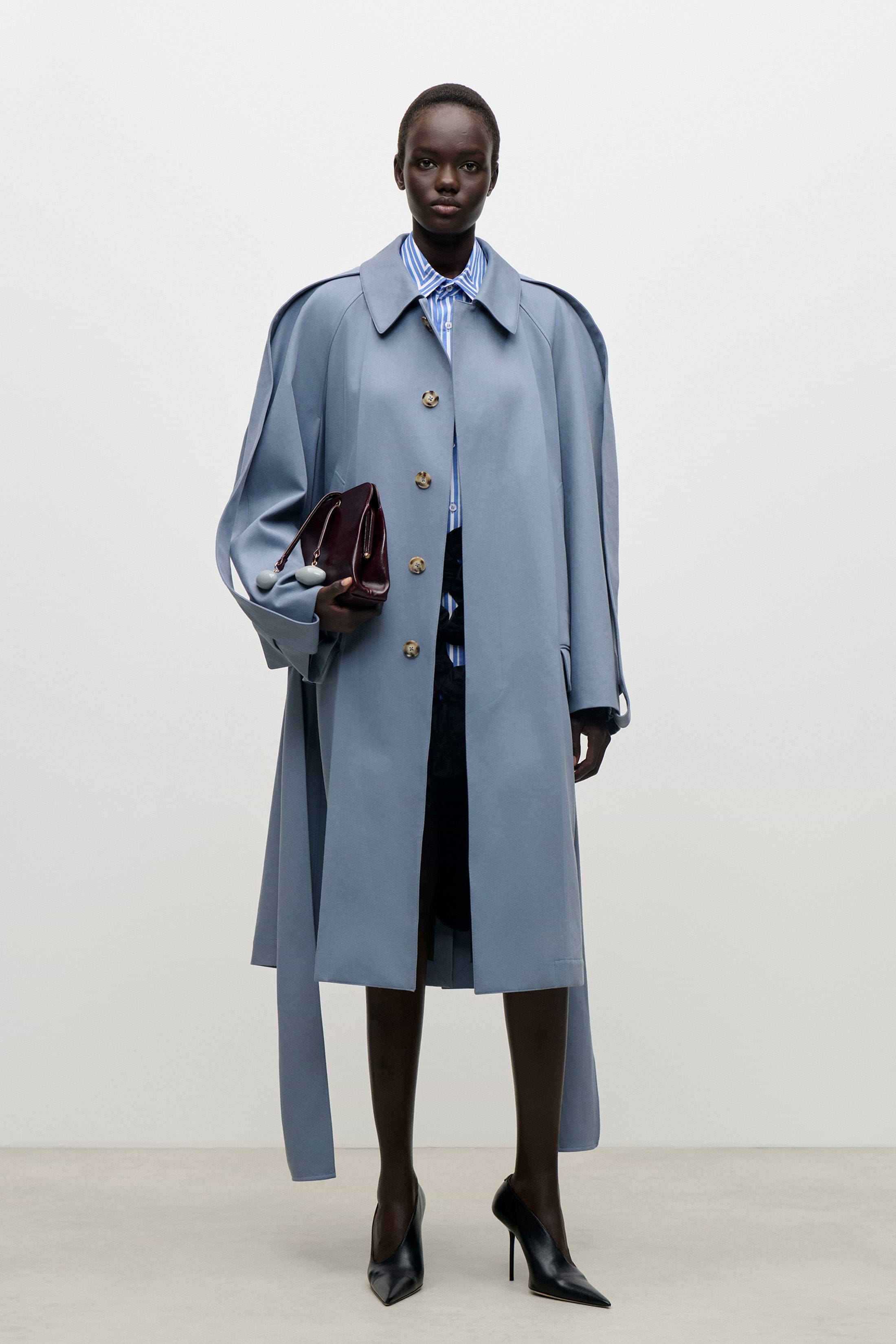Car Coat In Blue