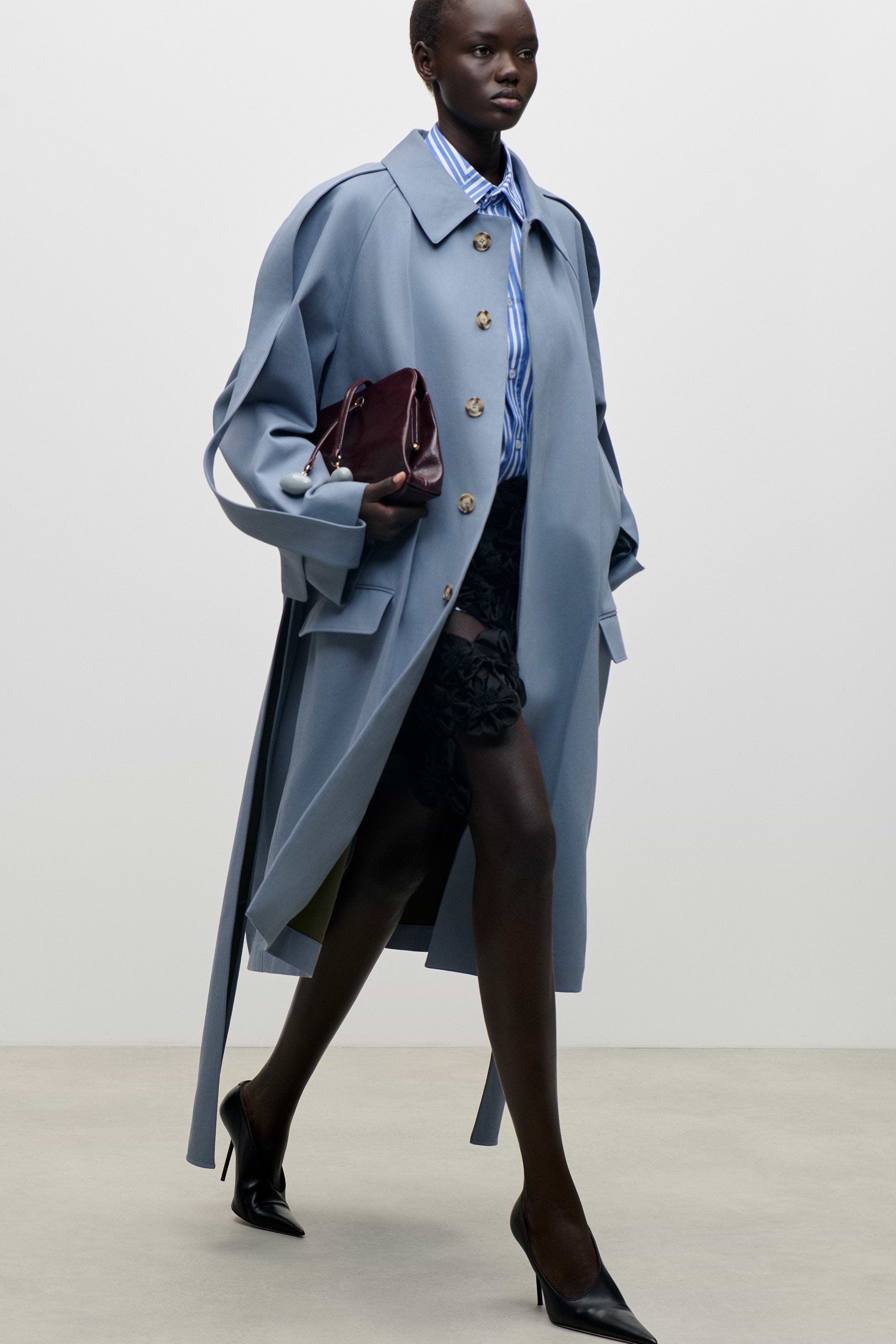 Car Coat In Blue