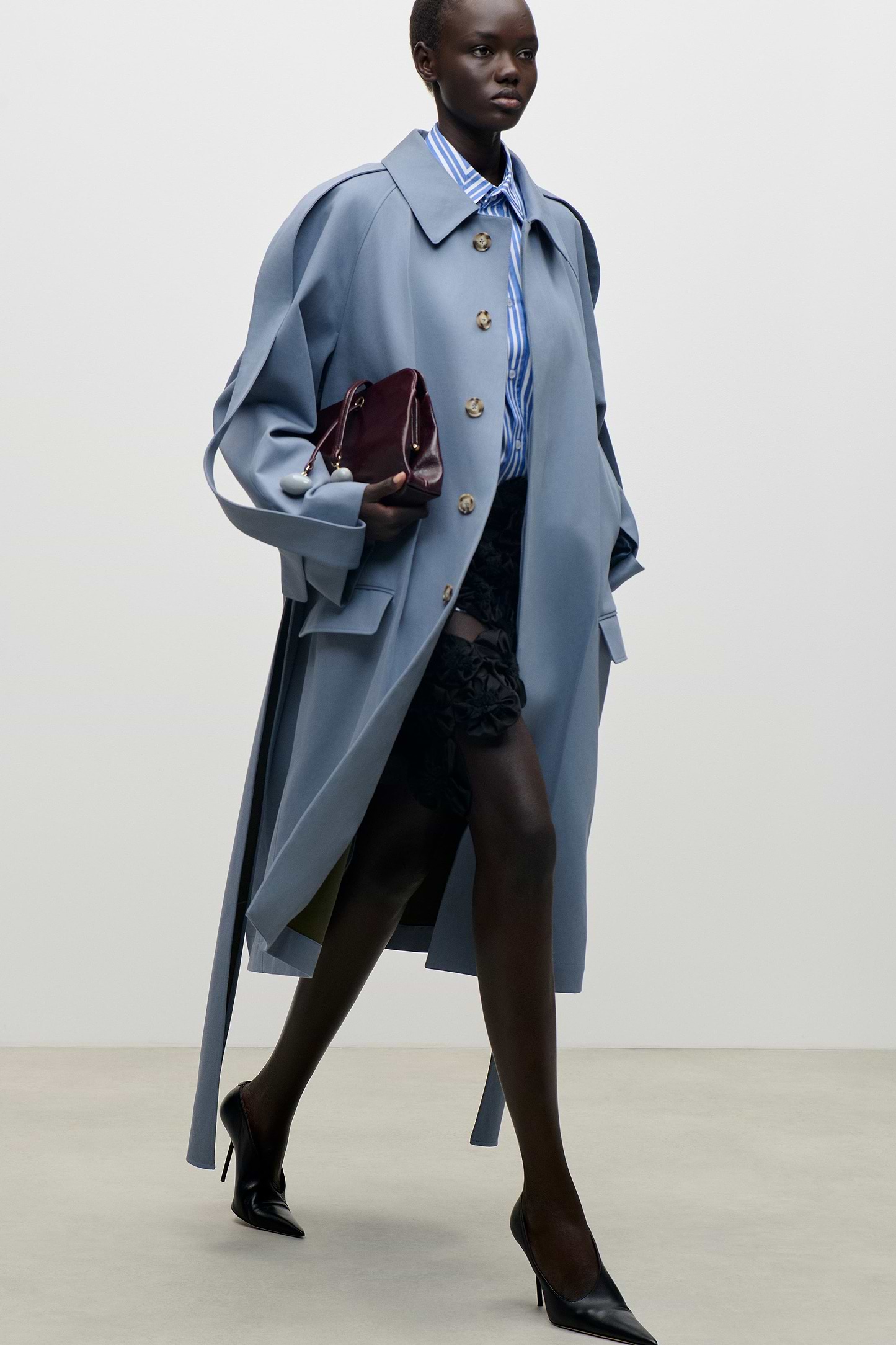 Car Coat In Blue