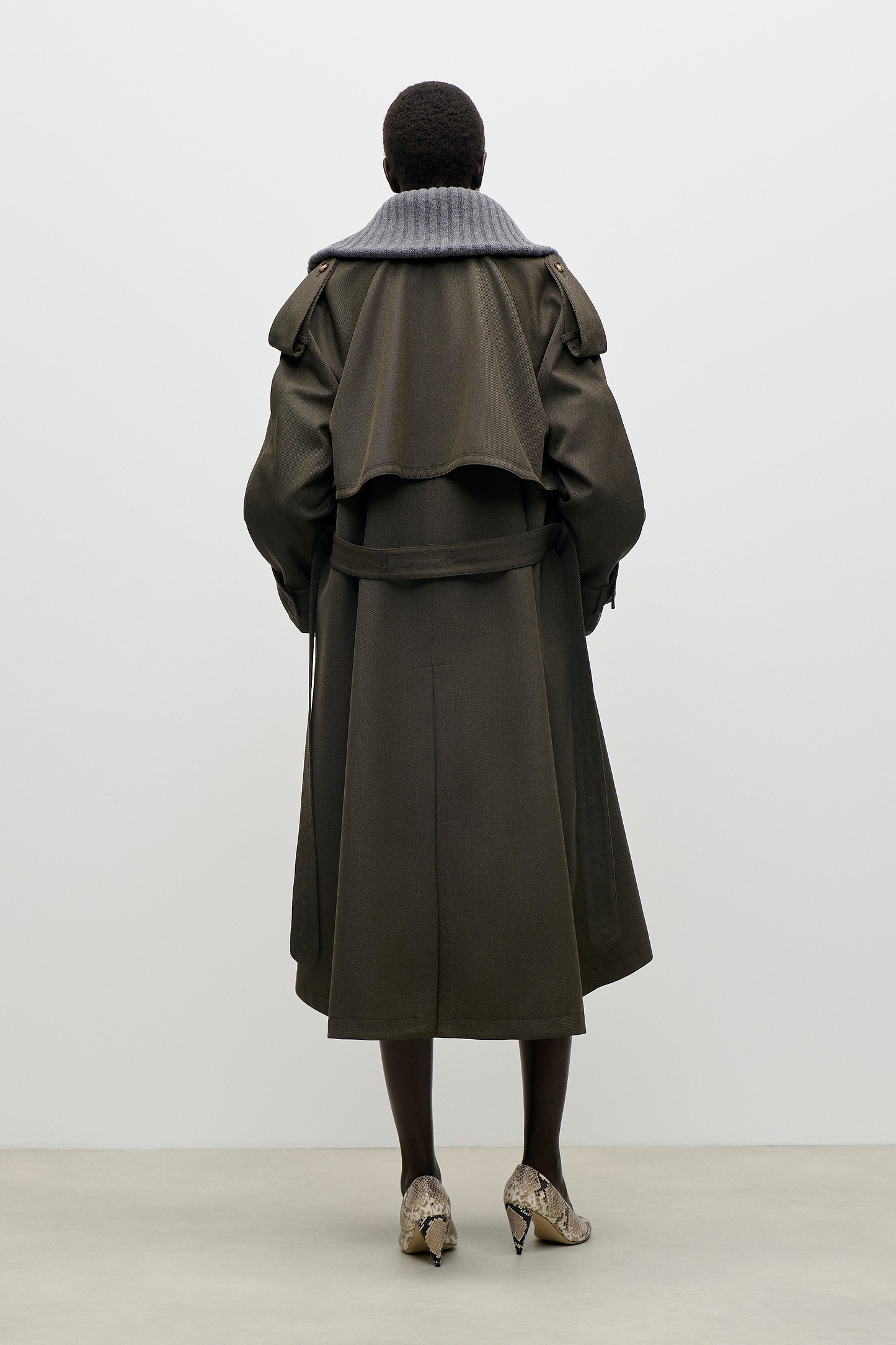 Esmee Trench Coat In Green