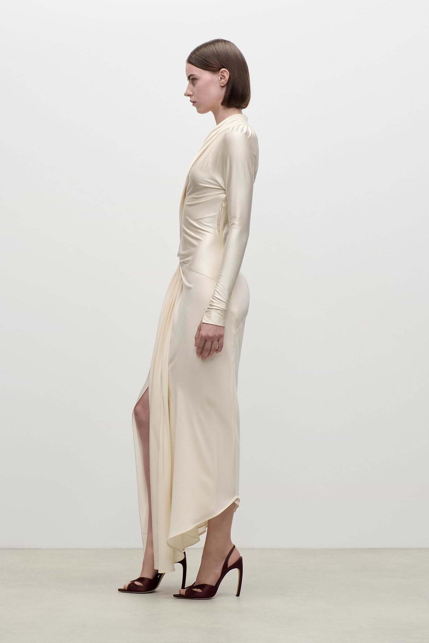 Lea Midi Dress In Ivory