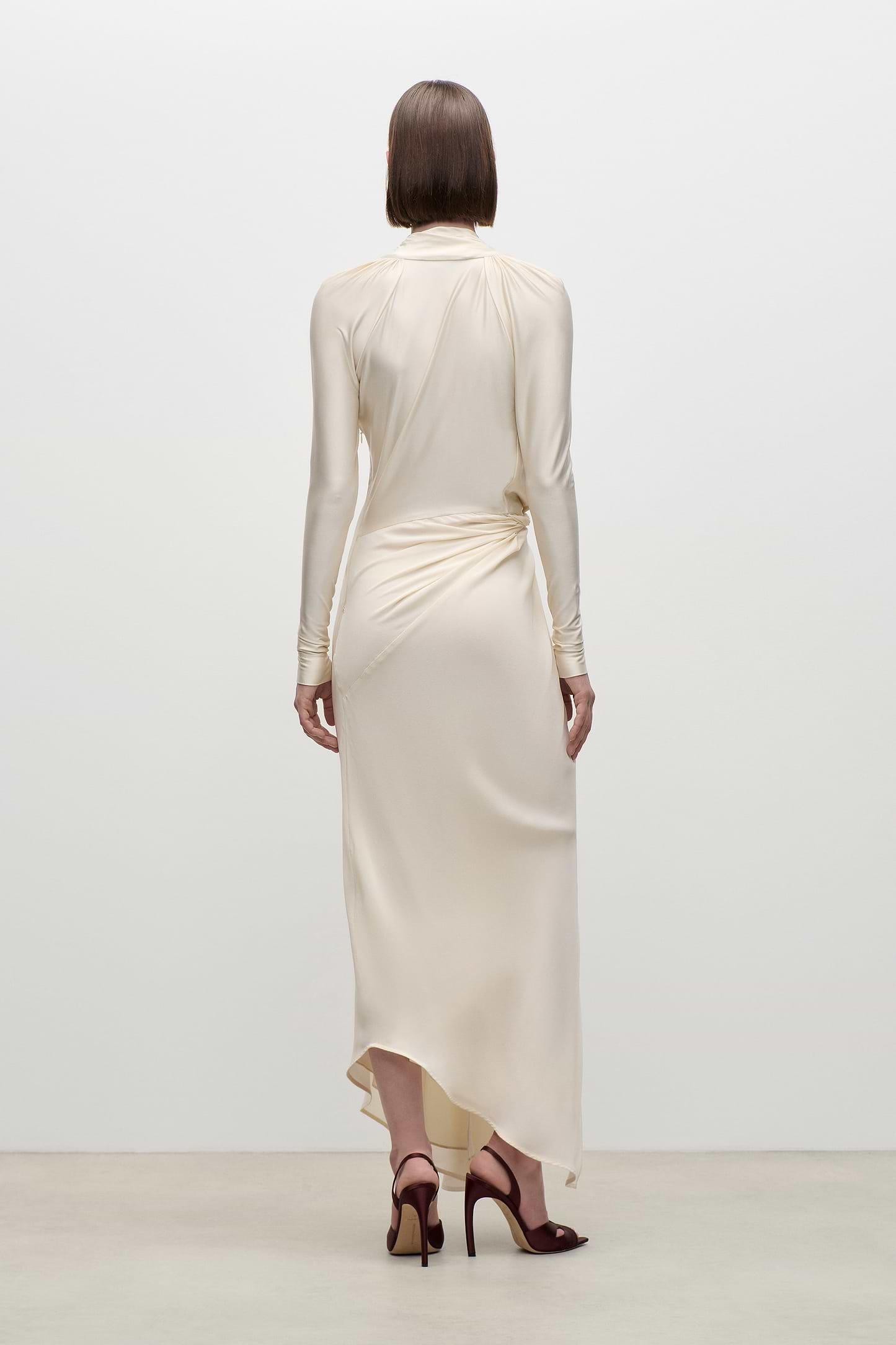 Lea Midi Dress In Ivory