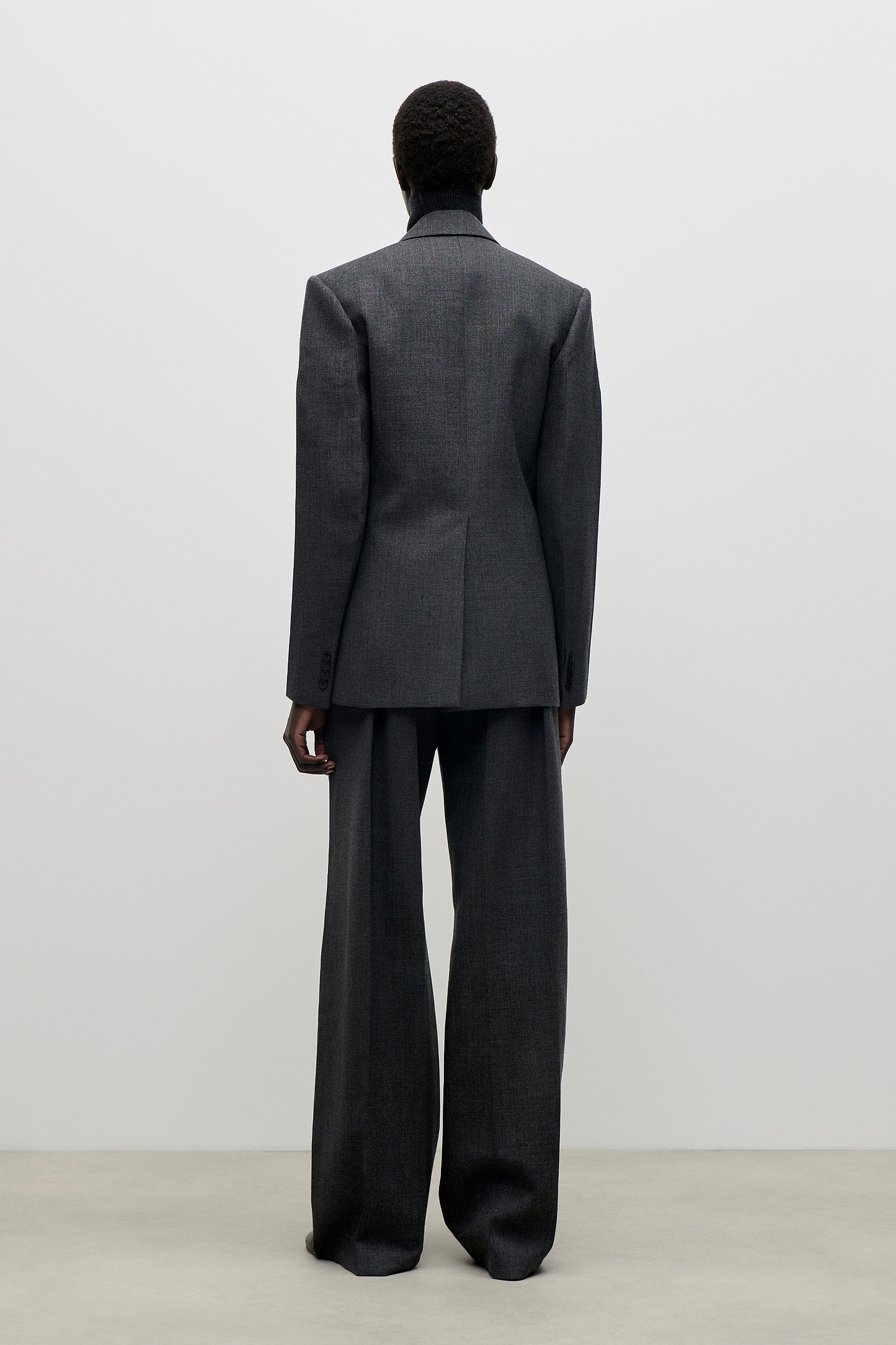 Roberta Jacket In Dark Grey Melange