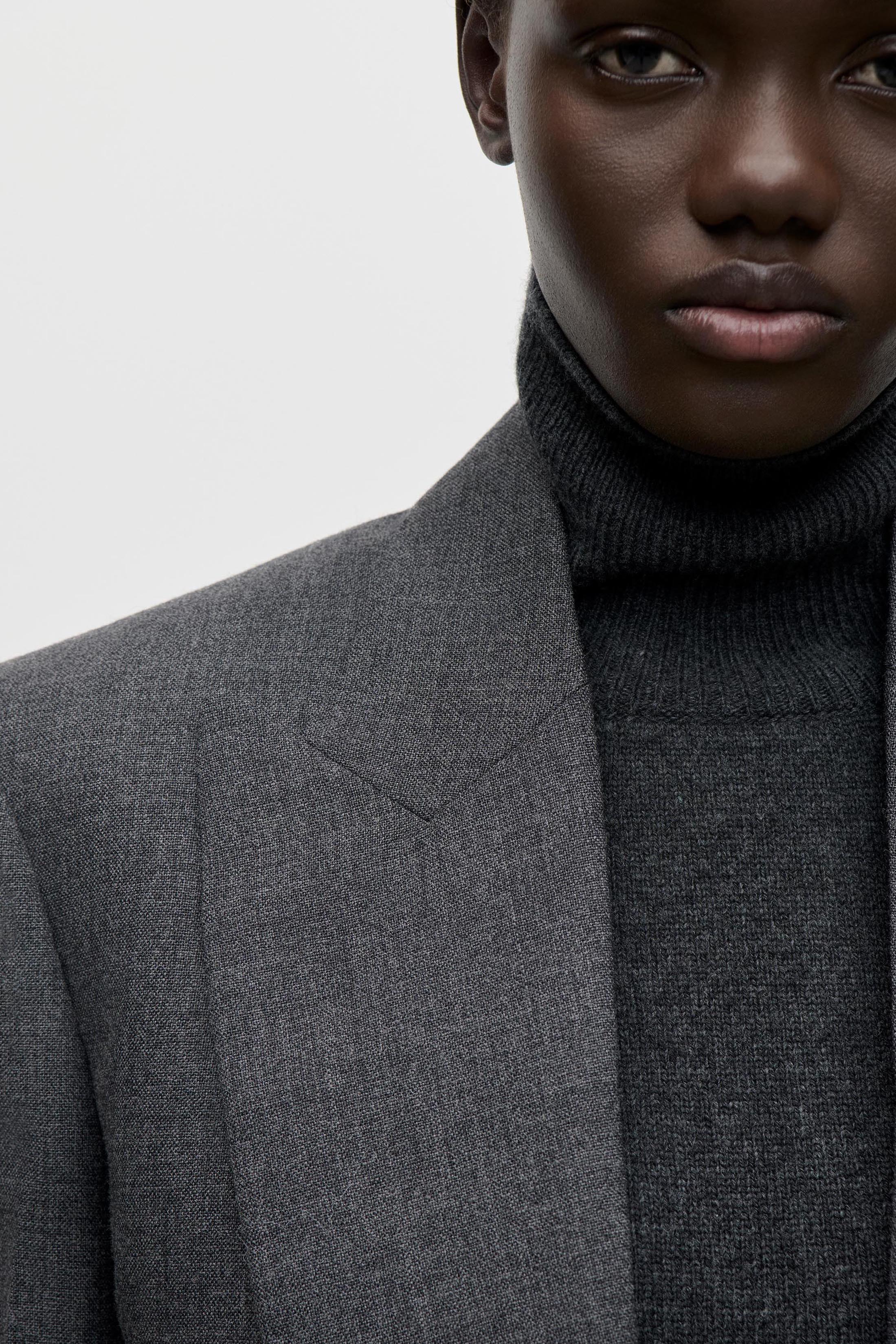 Roberta Jacket In Dark Grey Melange