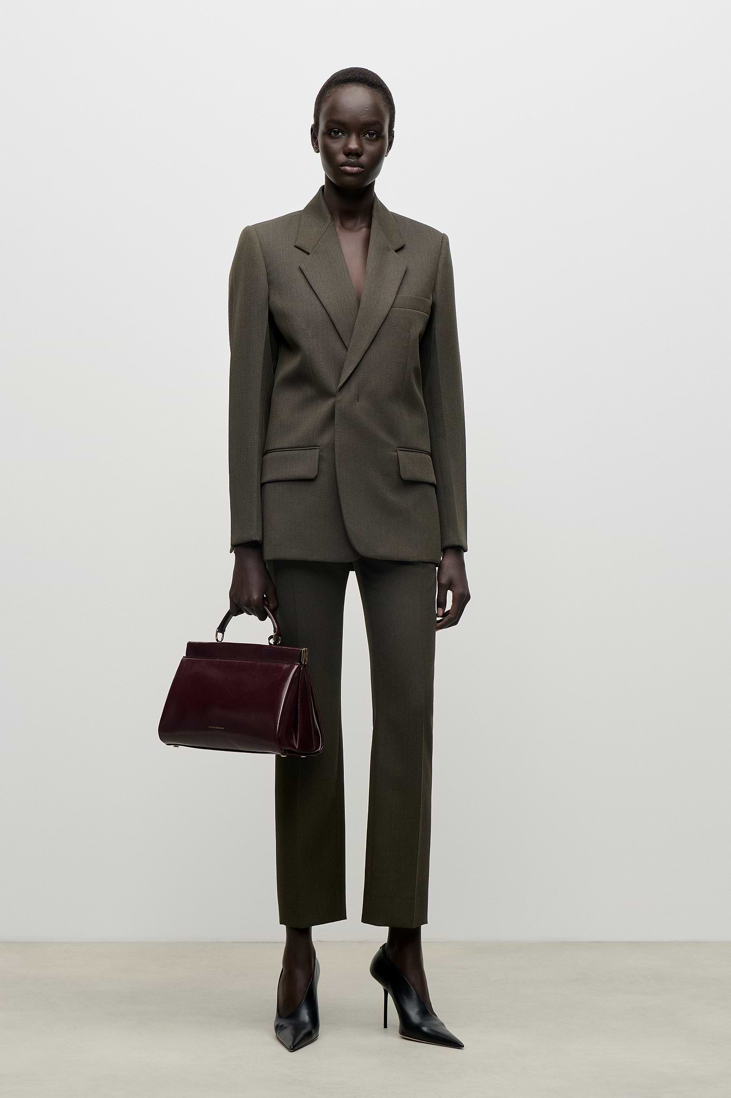 Single Breasted Jacket In Green