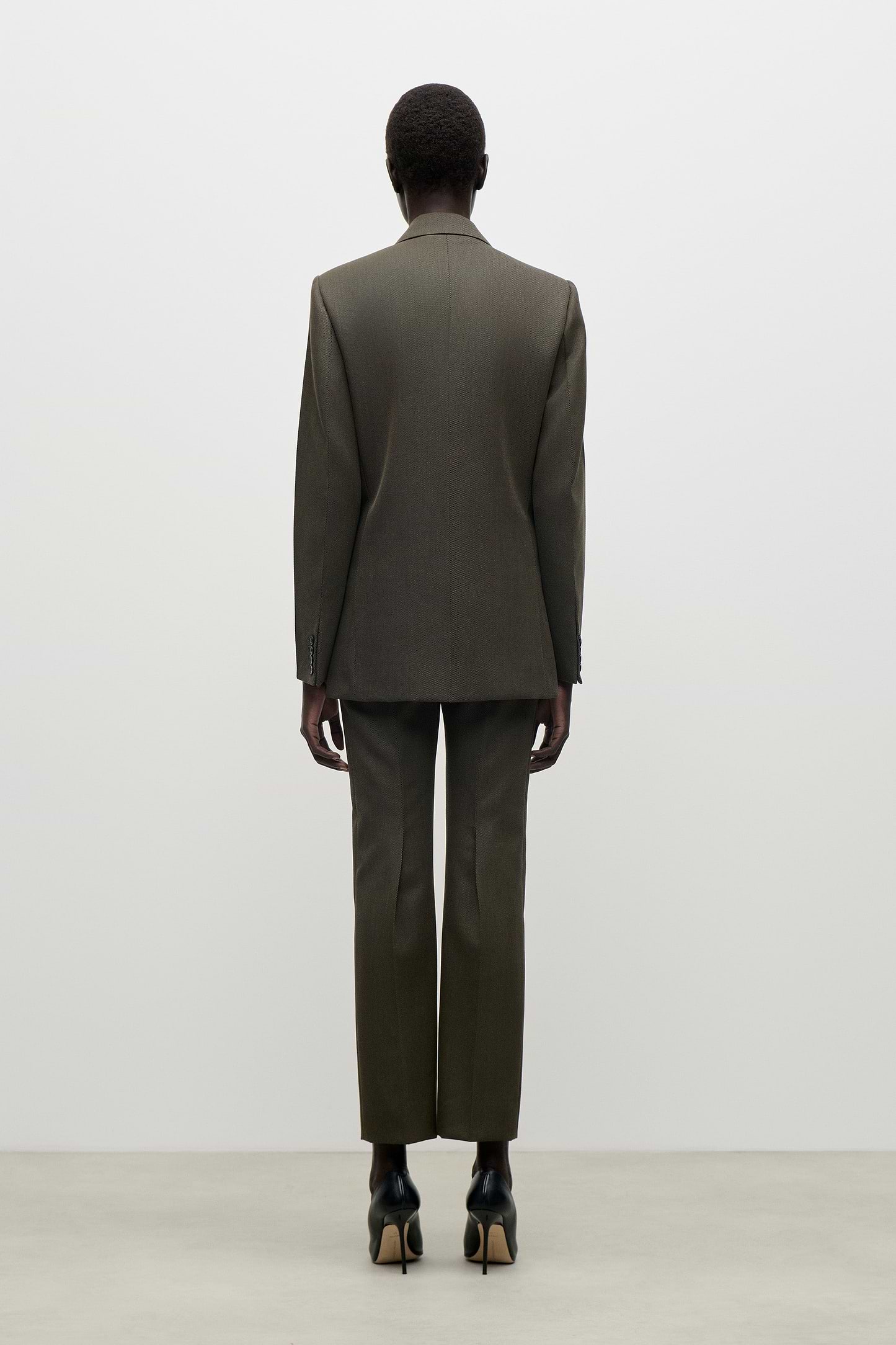 Single Breasted Jacket In Green