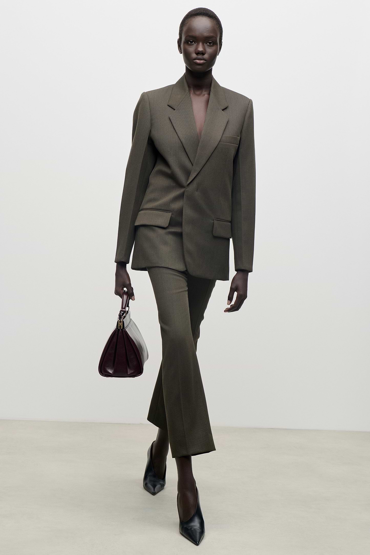 Single Breasted Jacket In Green
