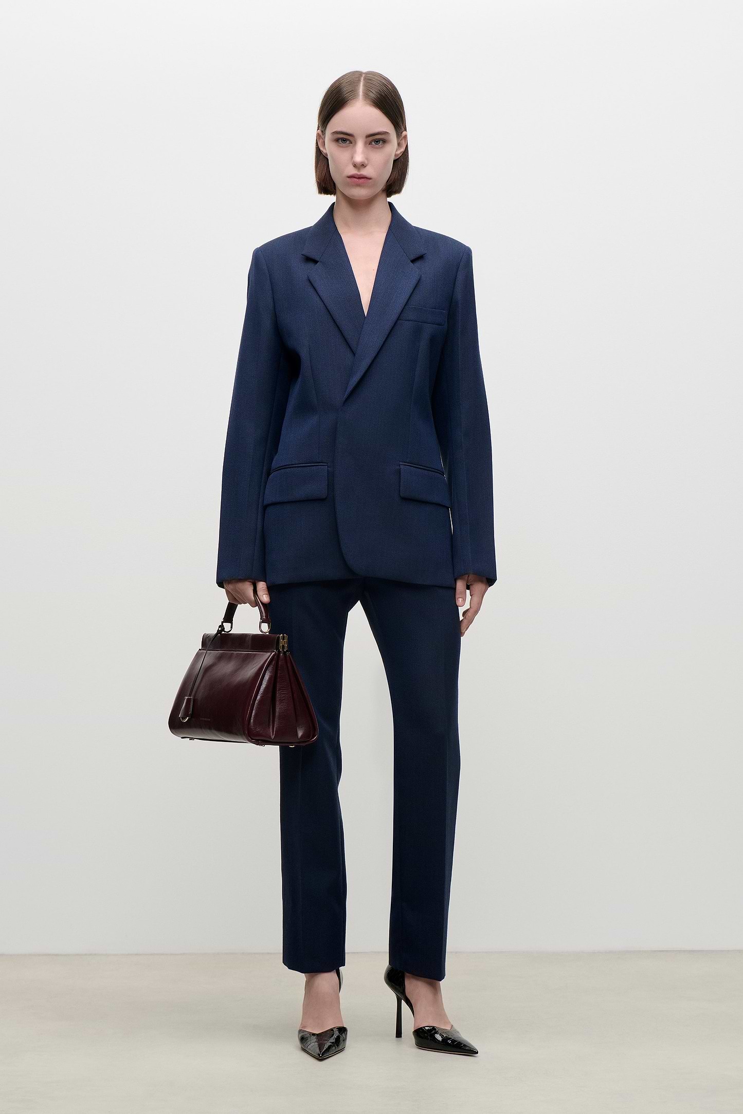 Single Breasted Jacket In Blue