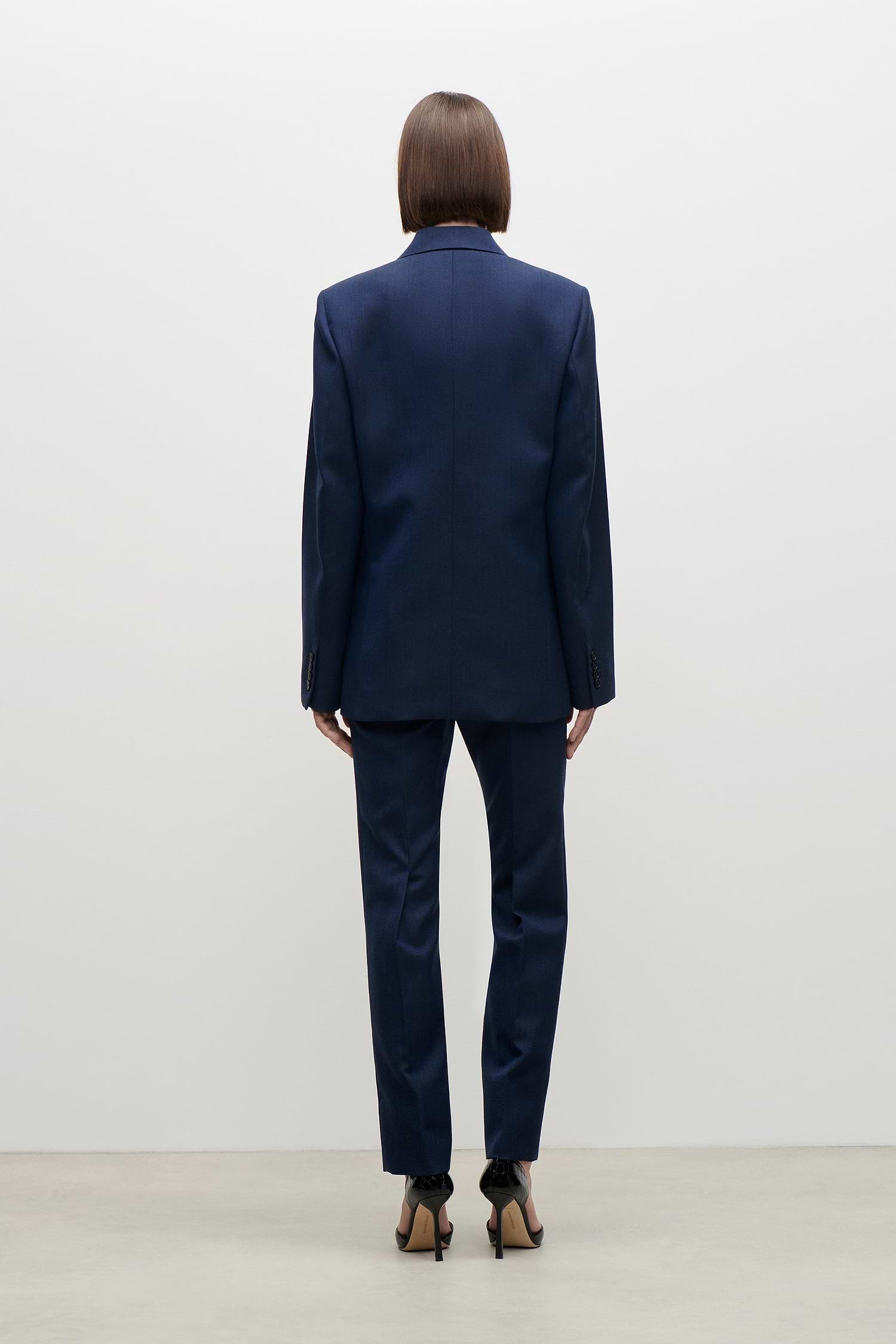 Single Breasted Jacket In Blue