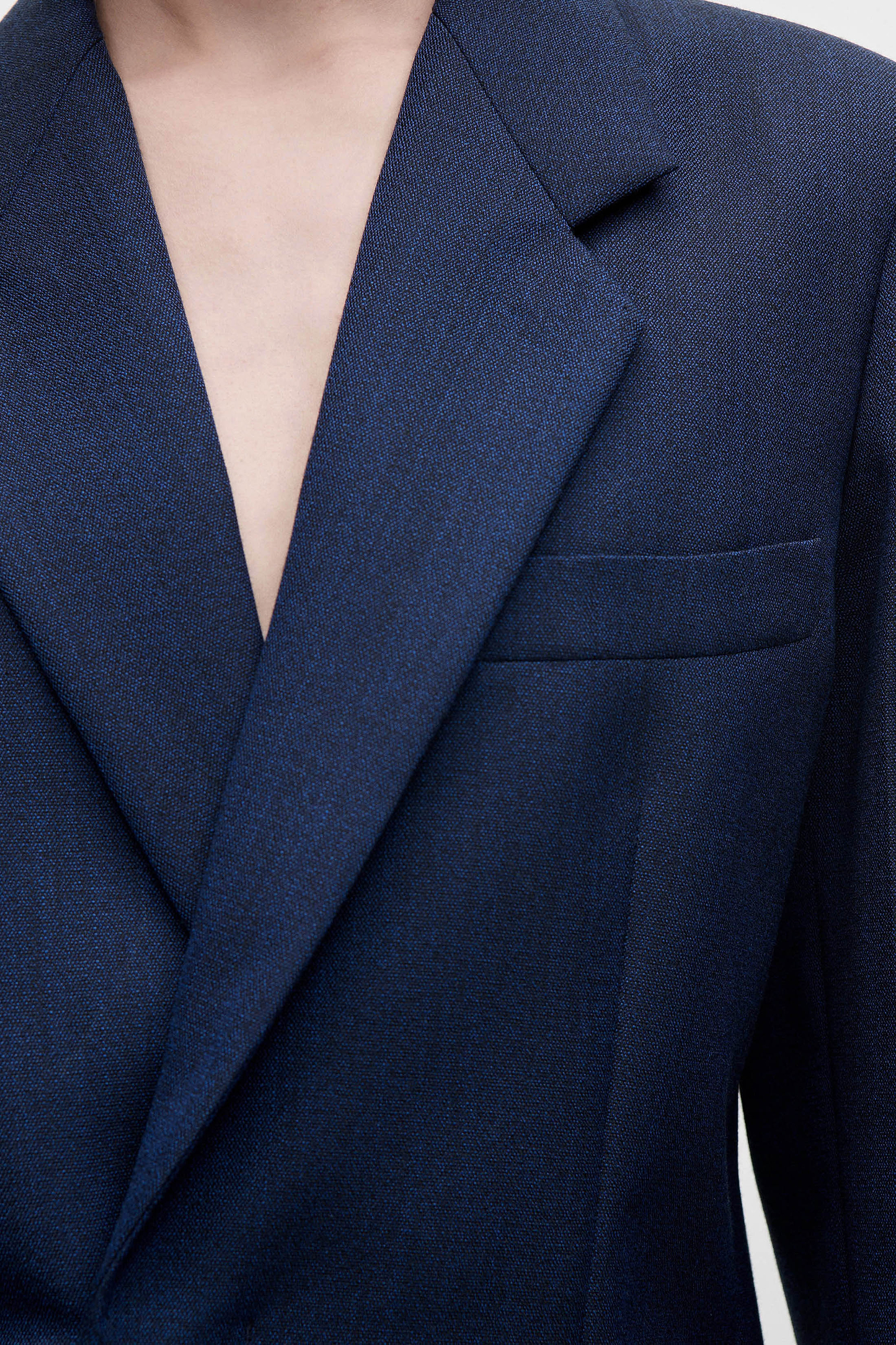 Single Breasted Jacket In Blue