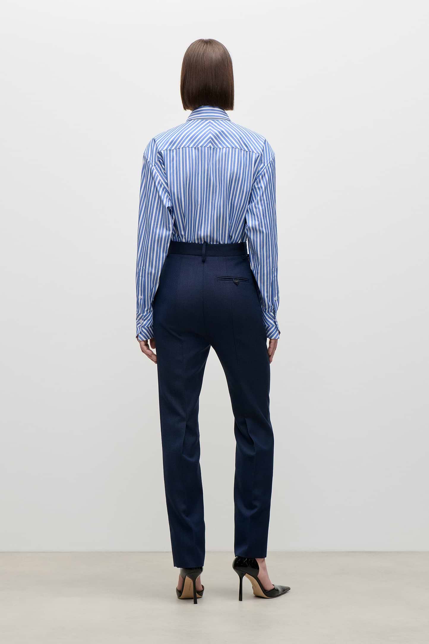 Pocket Detail Shirt In Blue