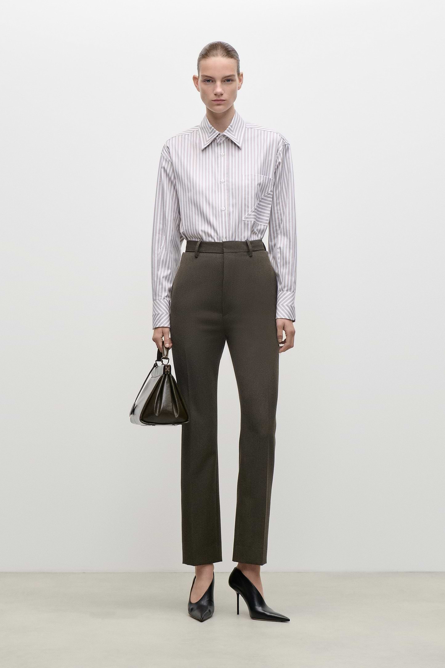 Pocket Detail Shirt In Lilac