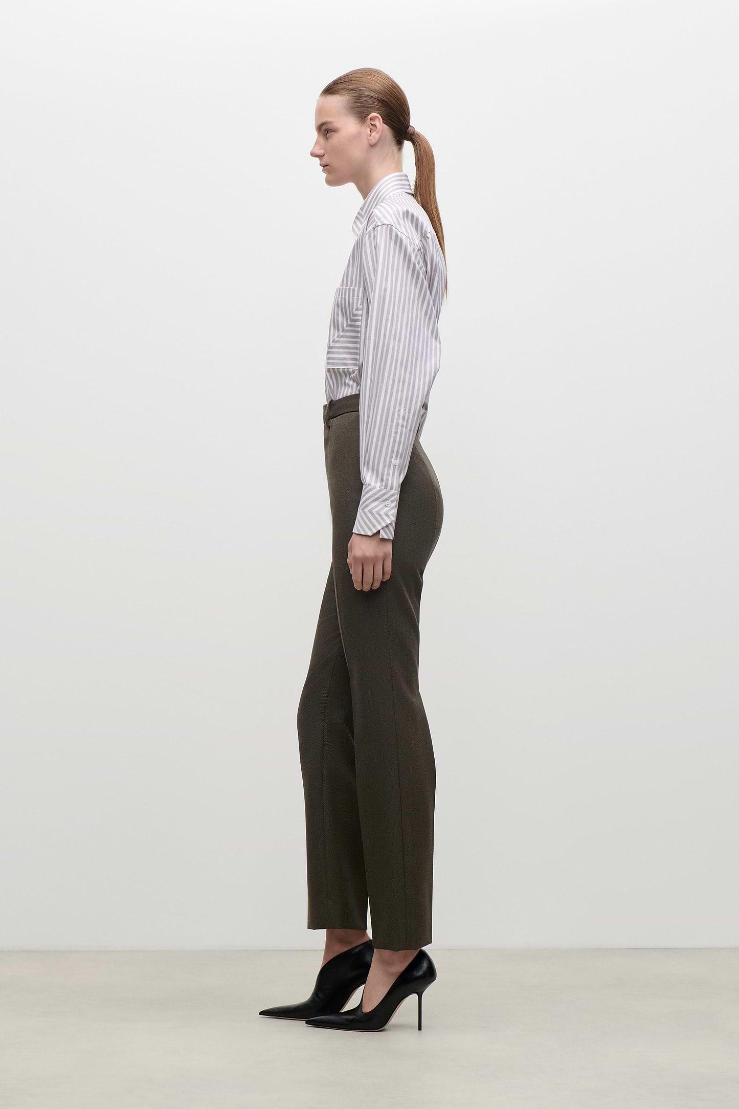 Pocket Detail Shirt In Lilac