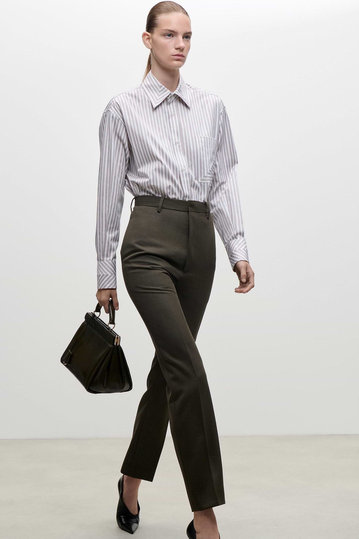 Pocket Detail Shirt In Lilac