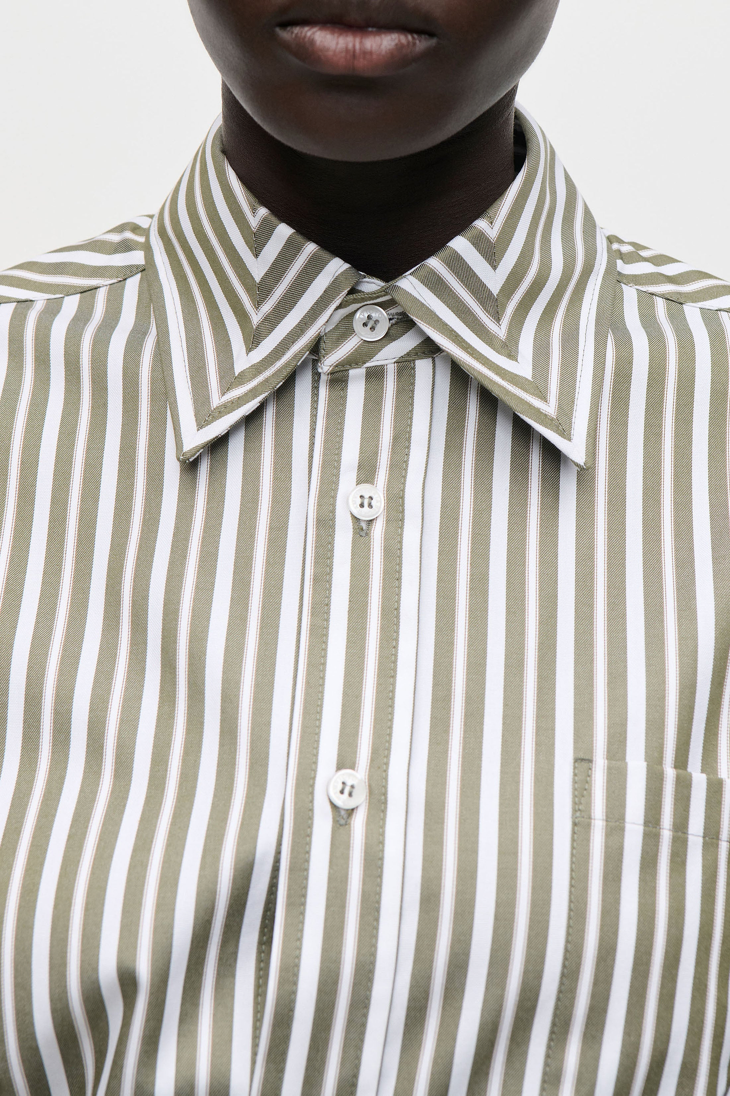 Pocket Detail Shirt In Green