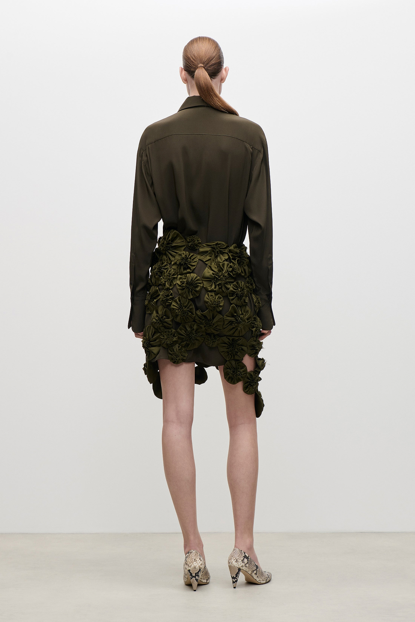 Applique Skirt In Green