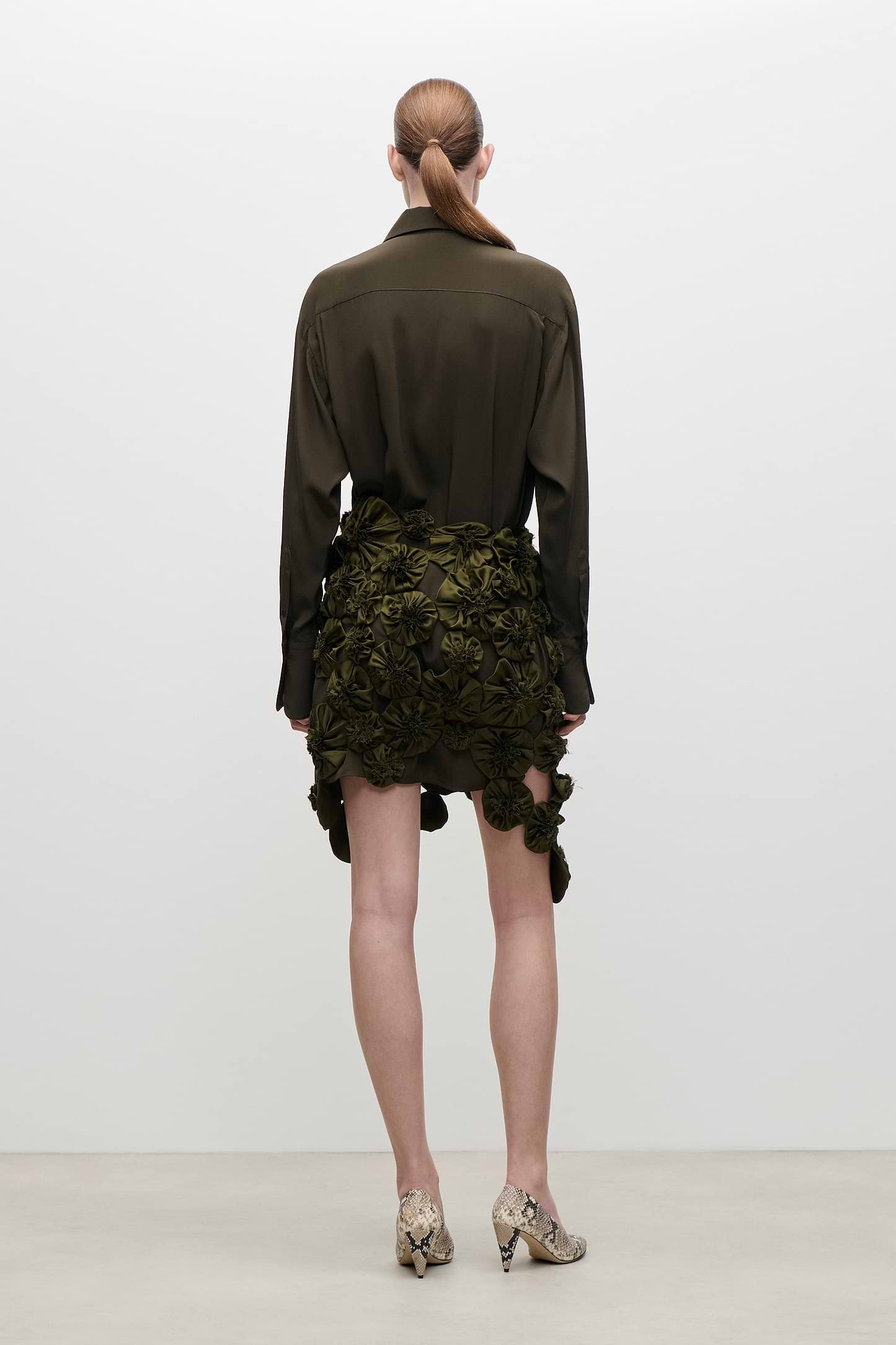 Applique Skirt In Green