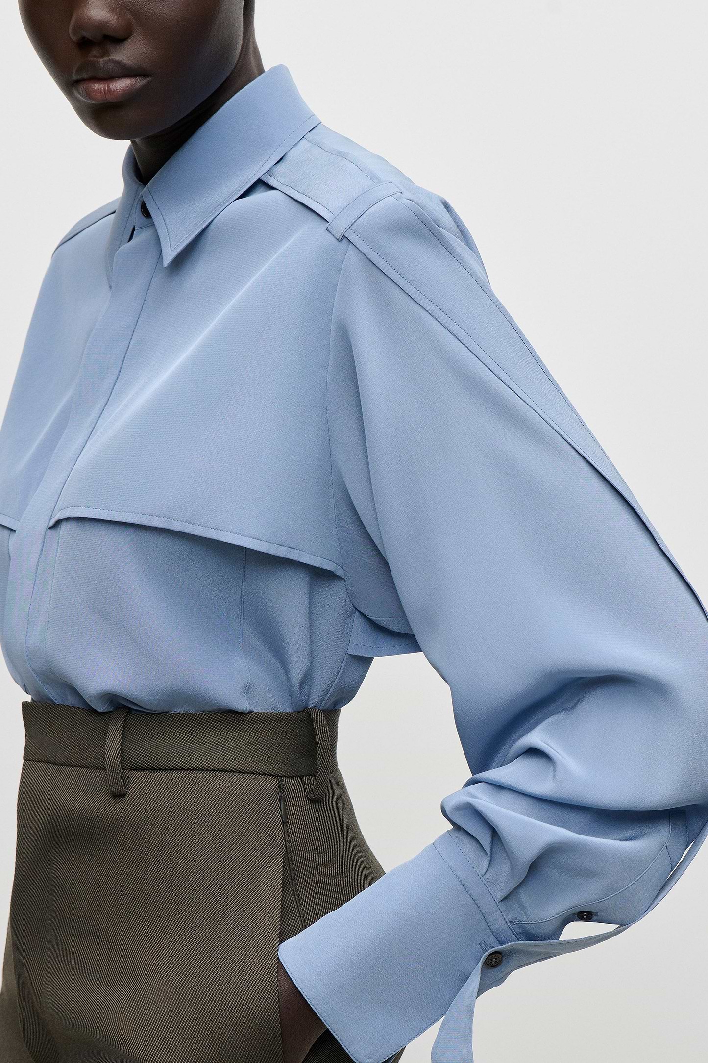 Utility Blouse In Blue
