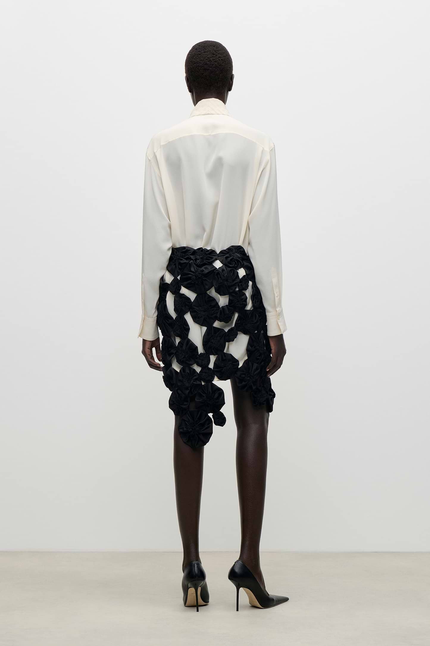 Applique Skirt In Black