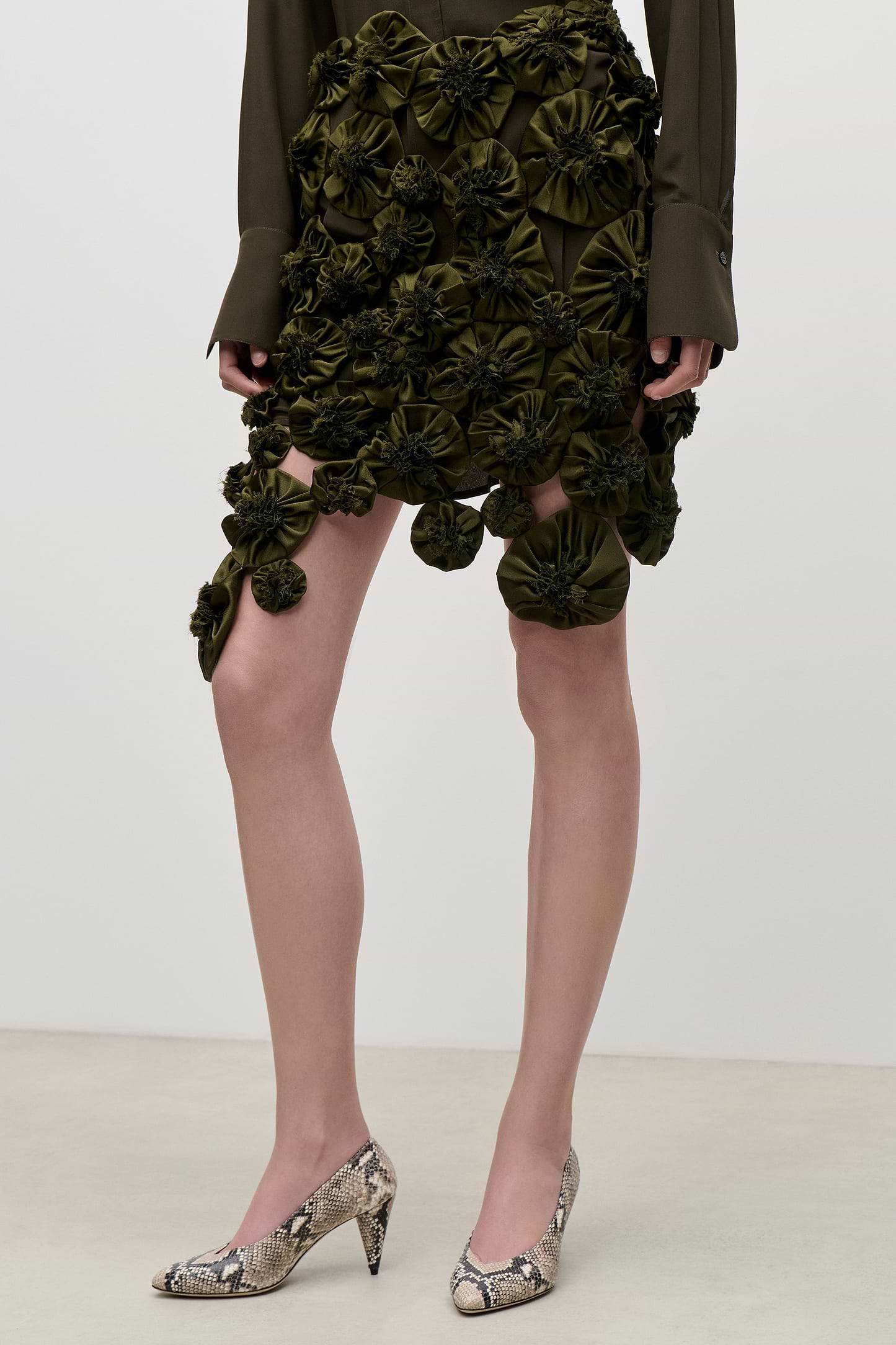 Applique Skirt In Green