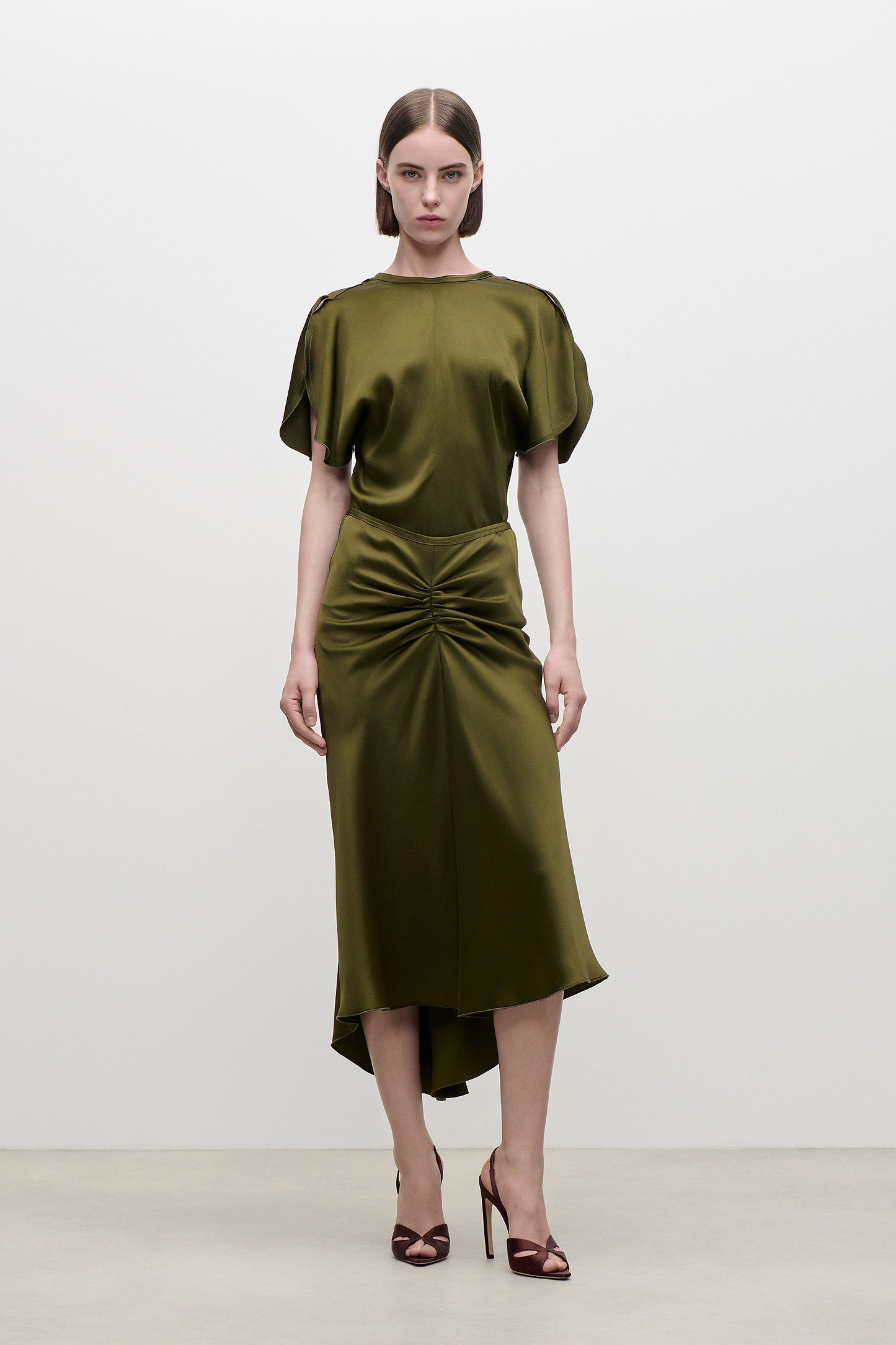 Bela Midi Skirt In Green