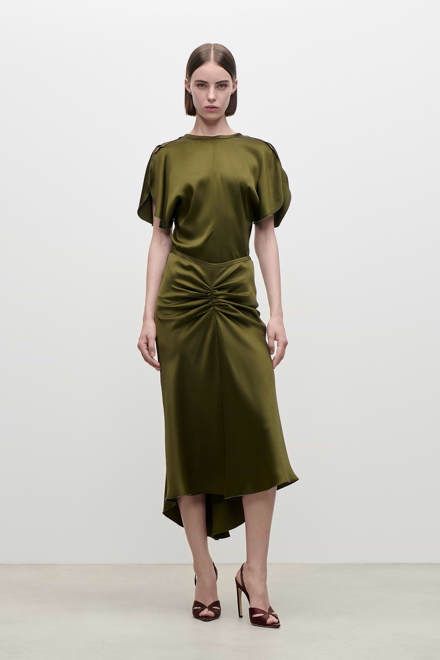 Bela Midi Skirt In Green