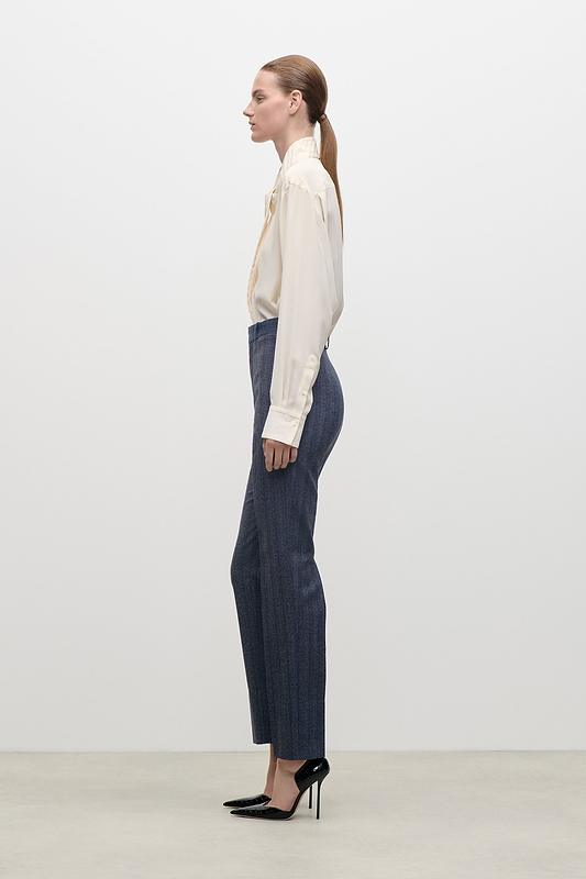 Extended Pocket Trouser In Blue Melange