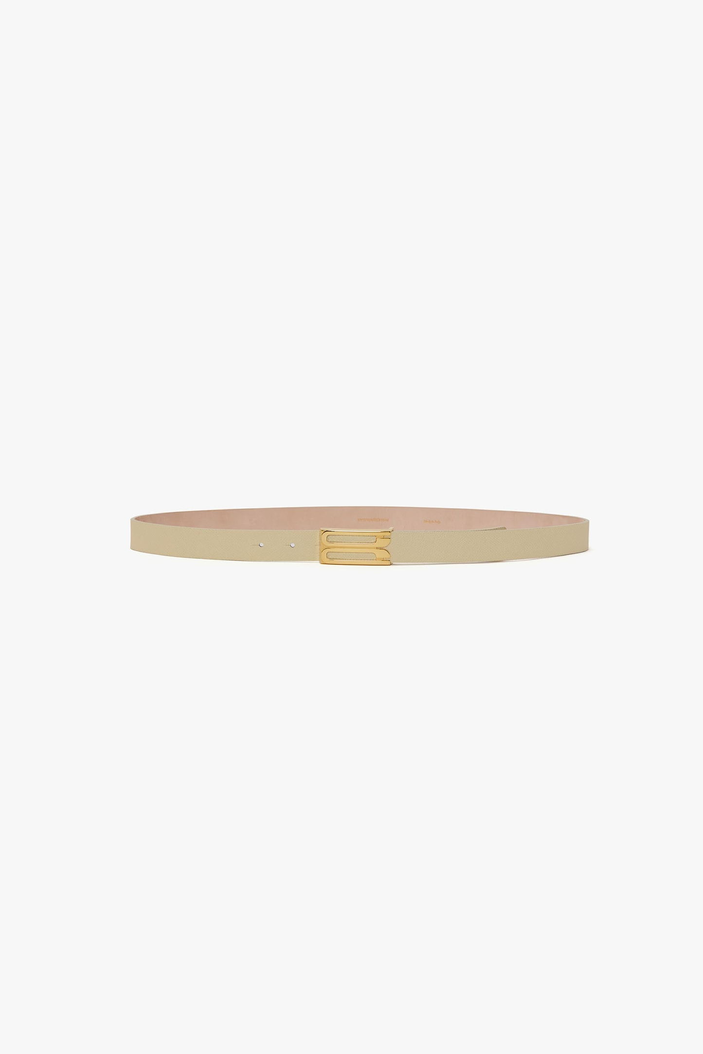 Dorian Frame Belt 25mm Ivory Grainy Calf Leather