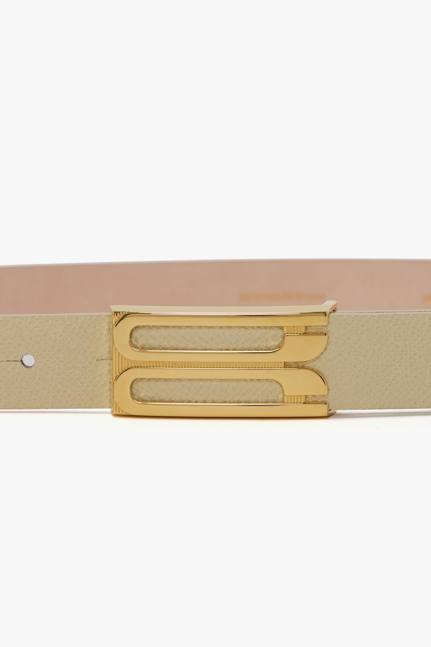 Dorian Frame Belt 25mm Ivory Grainy Calf Leather