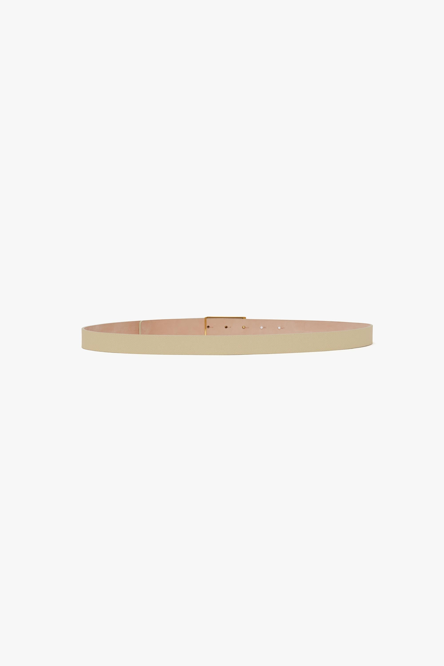 Dorian Frame Belt 25mm Ivory Grainy Calf Leather