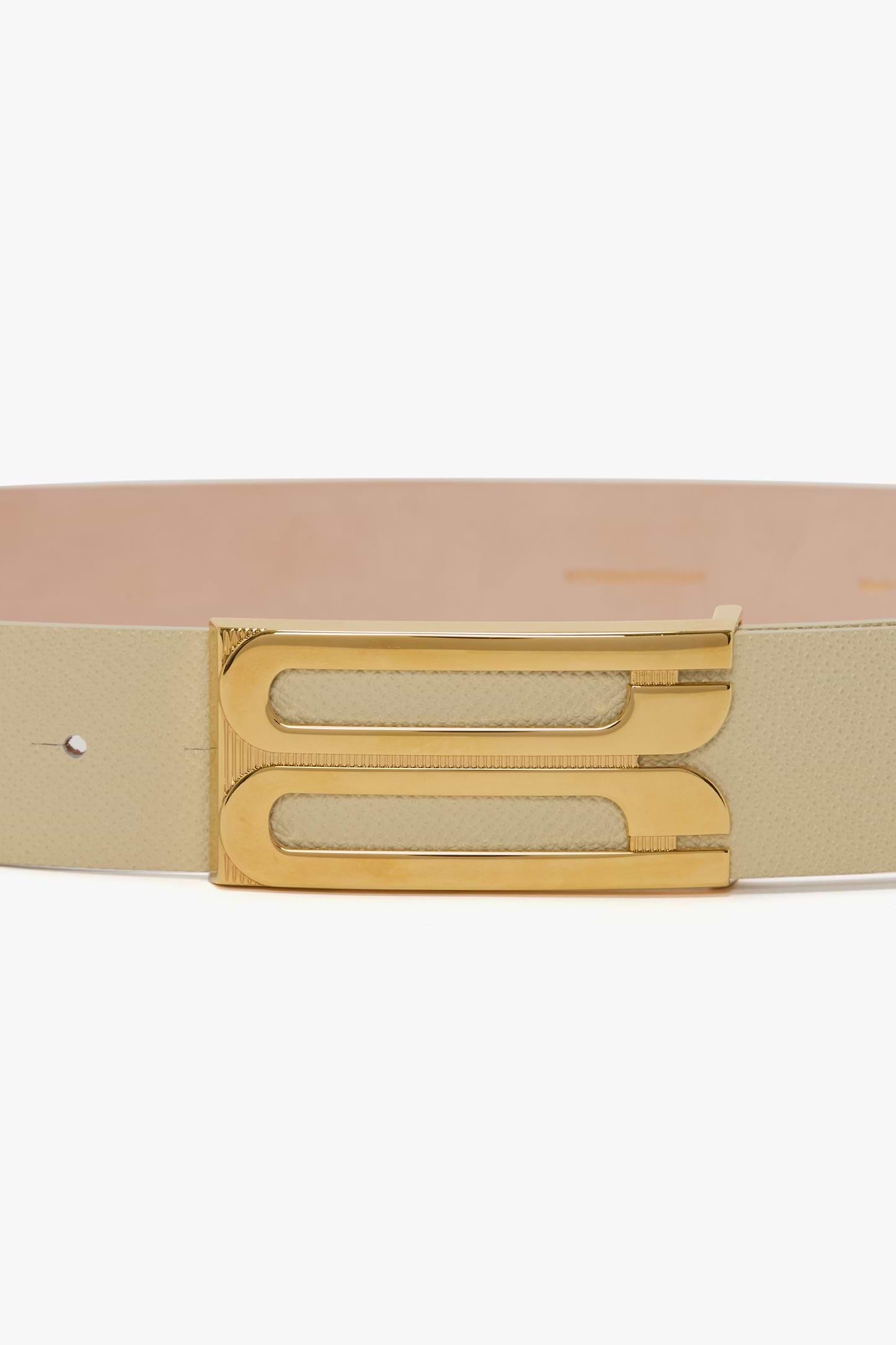 Dorian Frame Belt Jumbo 40mm Ivory Grainy Calf Leather