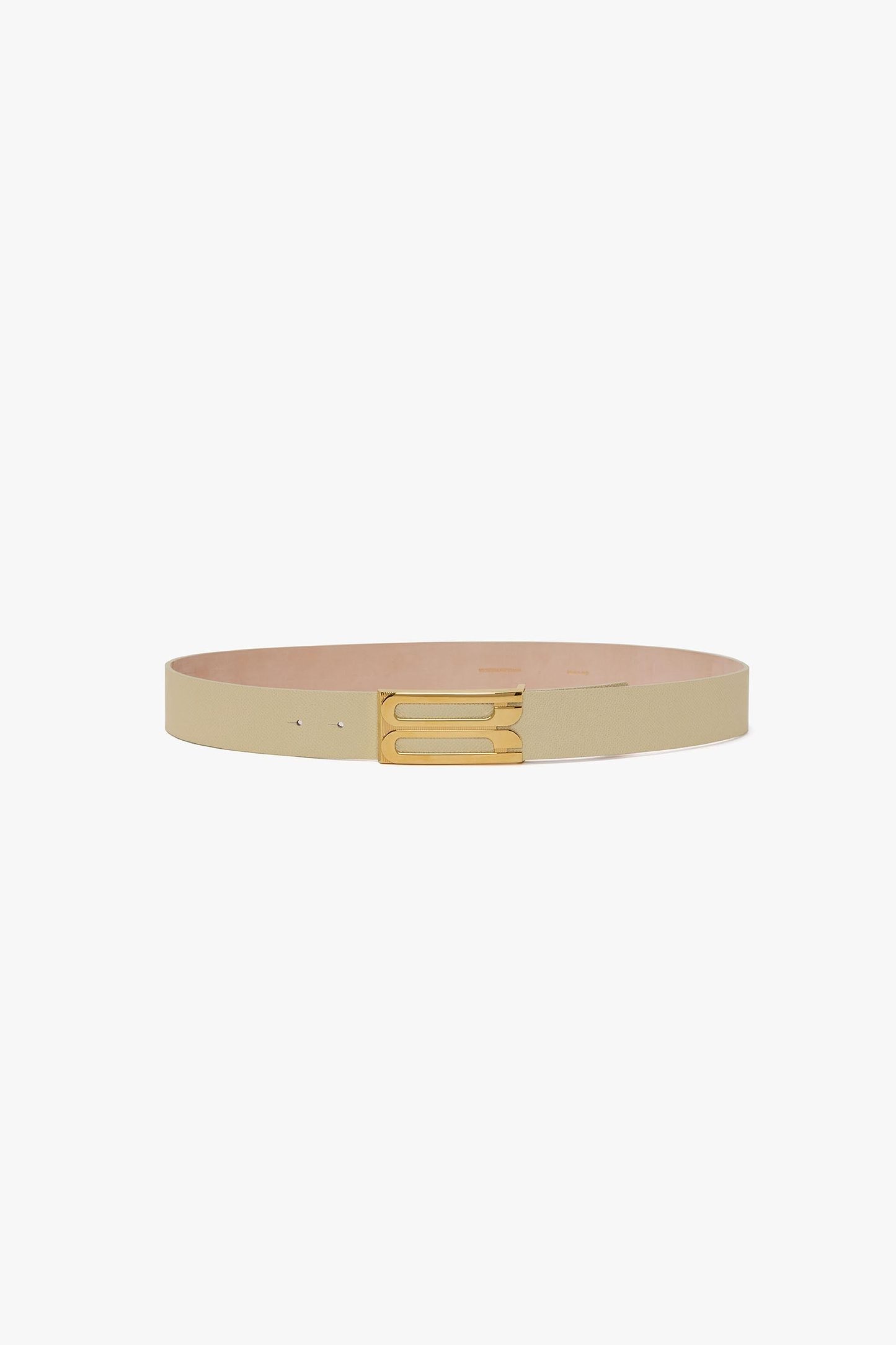 Dorian Frame Belt Jumbo 40mm Ivory Grainy Calf Leather