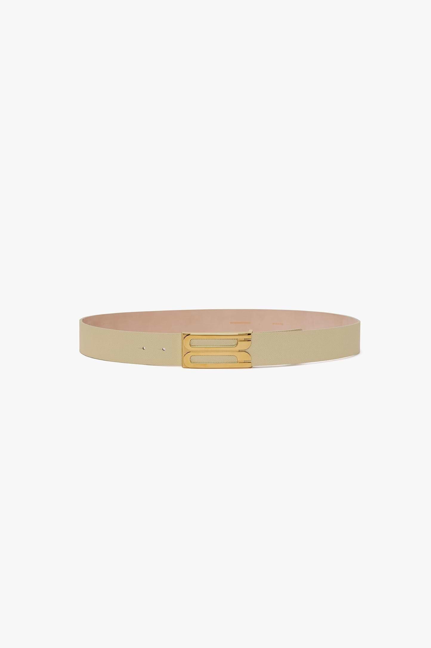 Dorian Frame Belt Jumbo 40mm Ivory Grainy Calf Leather