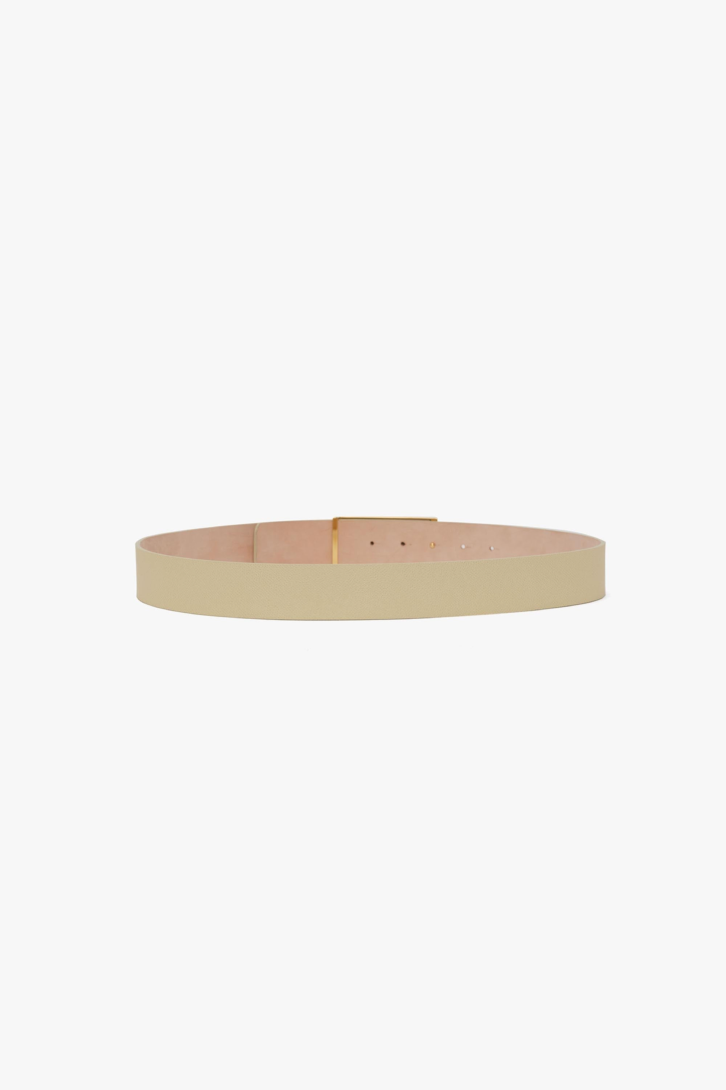 Dorian Frame Belt Jumbo 40mm Ivory Grainy Calf Leather