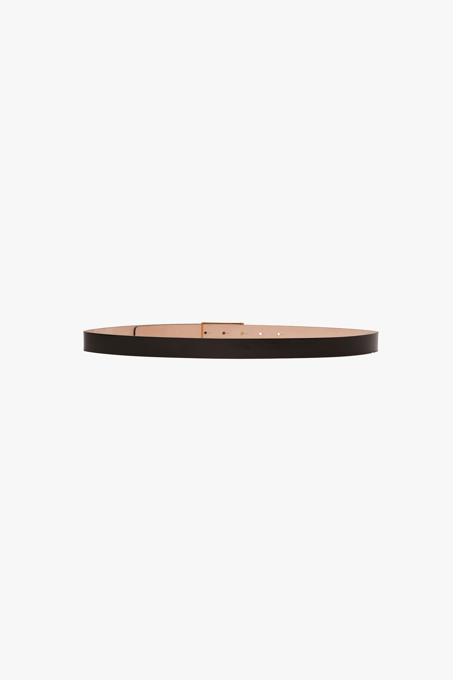Dorian Frame Belt 25mm Black Shiny Calf Leather