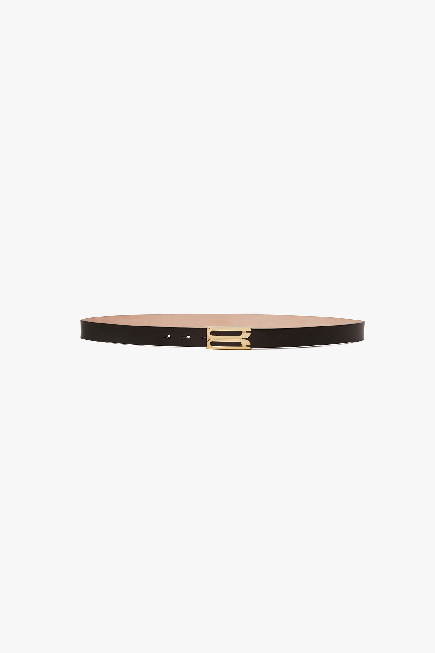 Dorian Frame Belt 25mm Black Shiny Calf Leather