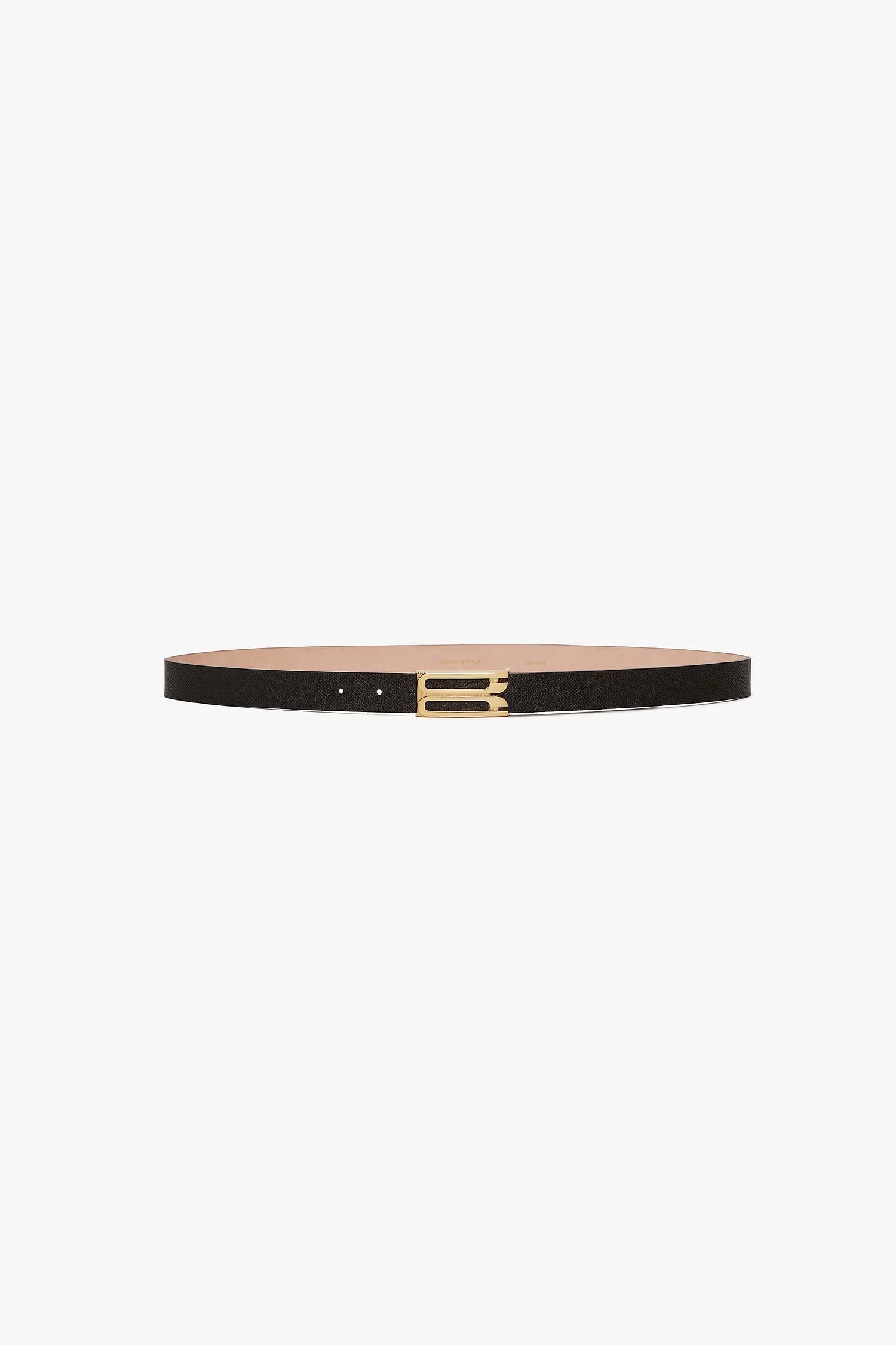 Dorian Frame Belt 25mm Black Grainy Calf Leather
