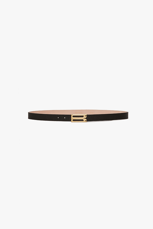 Dorian Frame Belt 25mm Black Grainy Calf Leather