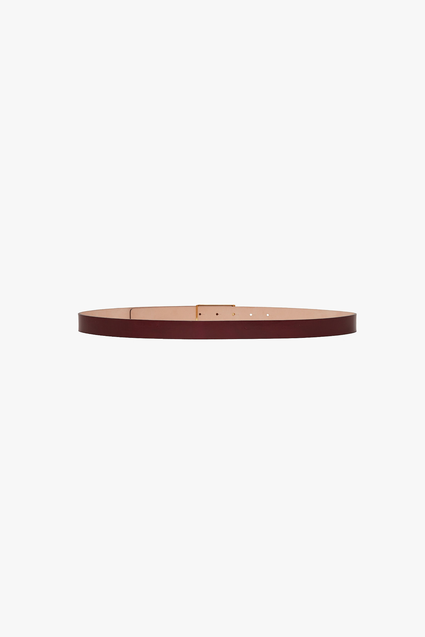 Dorian Frame Belt 25mm Burgundy Shiny Calf Leather