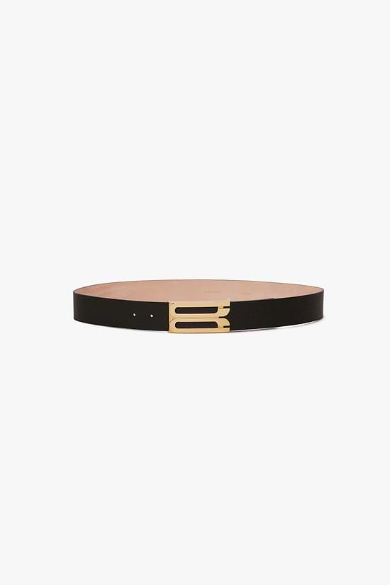 Dorian Frame Belt Jumbo 40mm Black Grainy Calf Leather