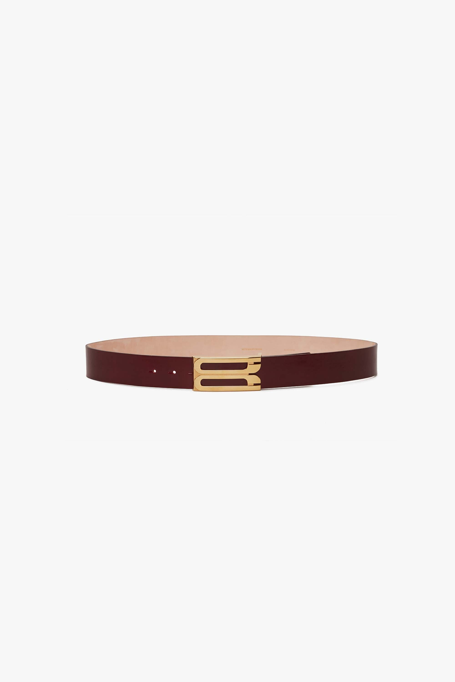 Dorian Frame Belt Jumbo 40mm Burgundy Shiny Calf Leather