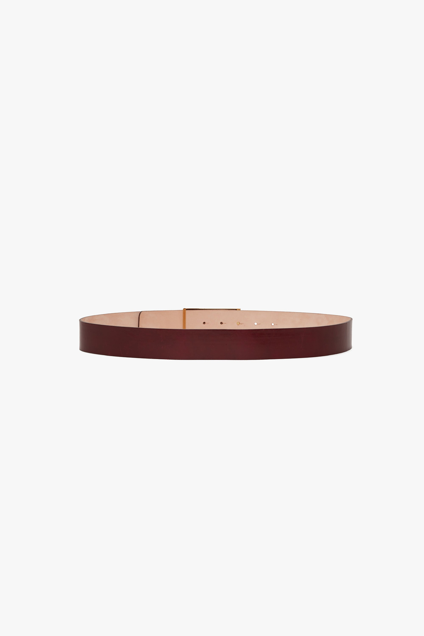 Dorian Frame Belt Jumbo 40mm Burgundy Shiny Calf Leather