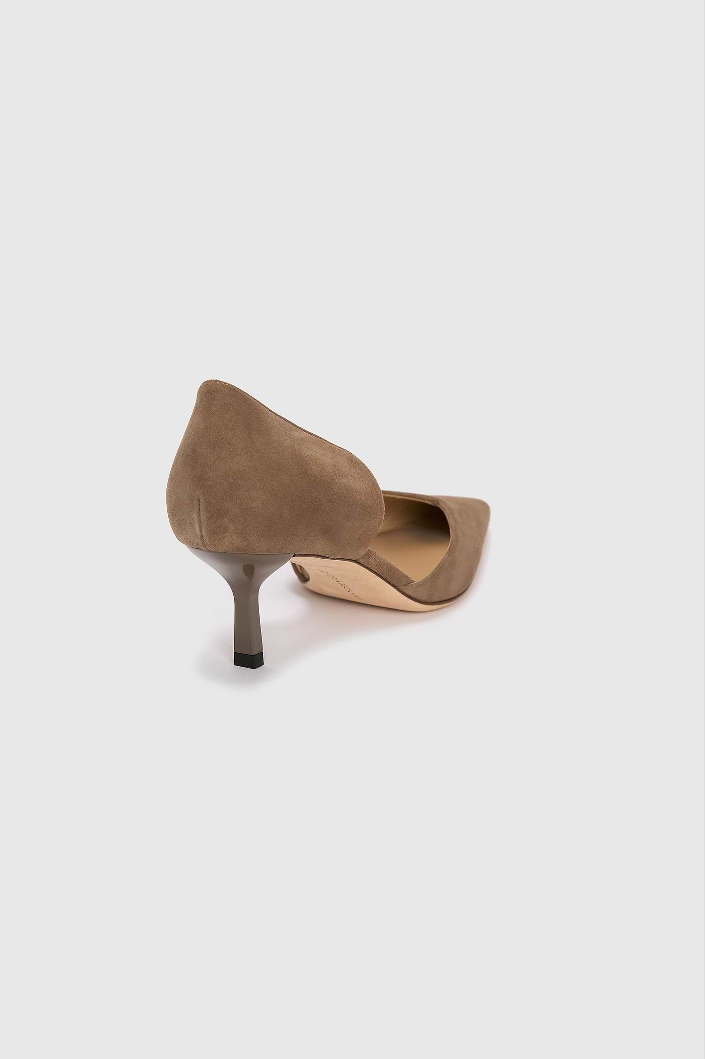 Victoria Angle D'Orsay Pump 55 Brown Suede