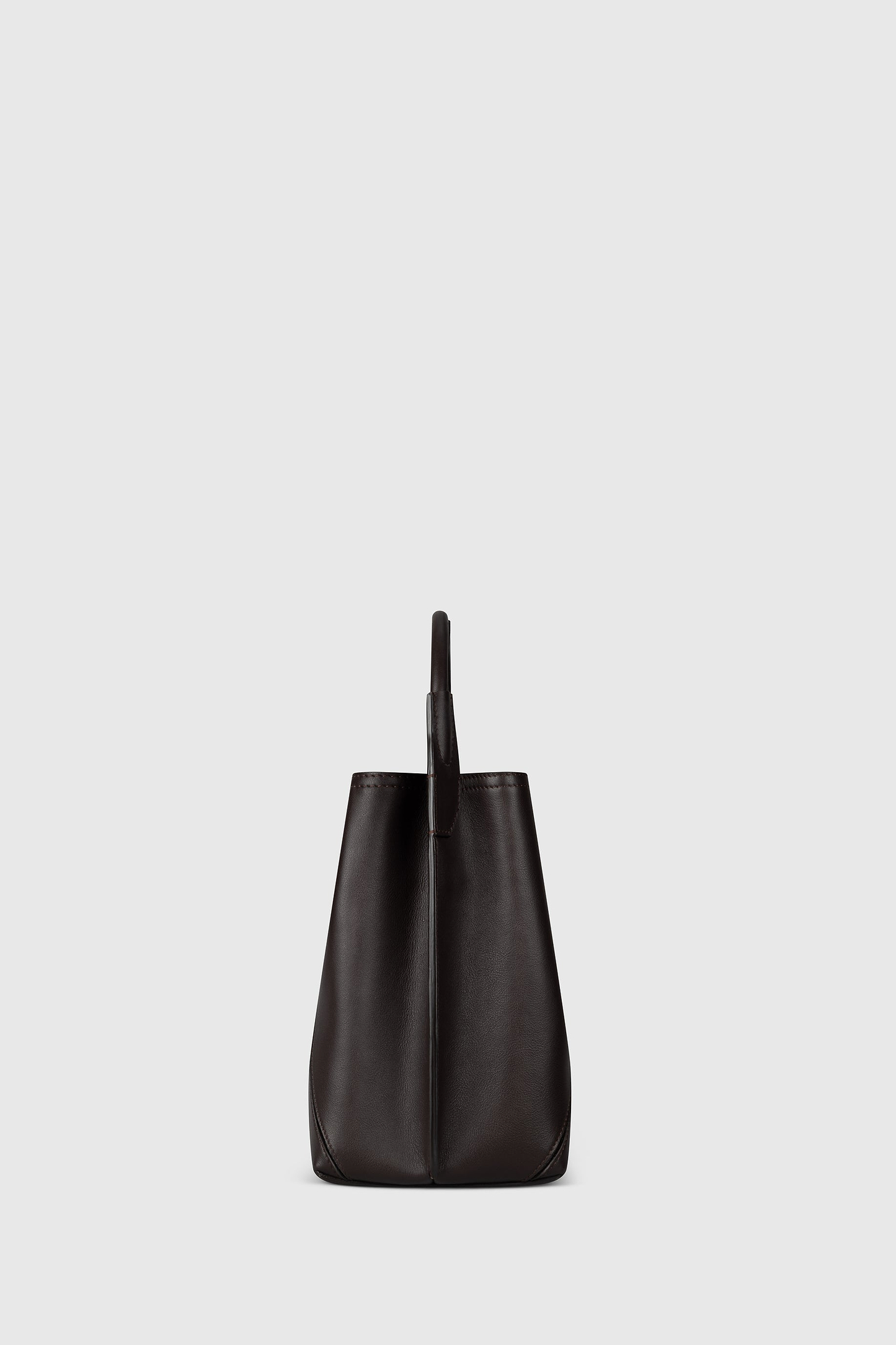 Victoria Bucket Coffee Soft Calf Leather