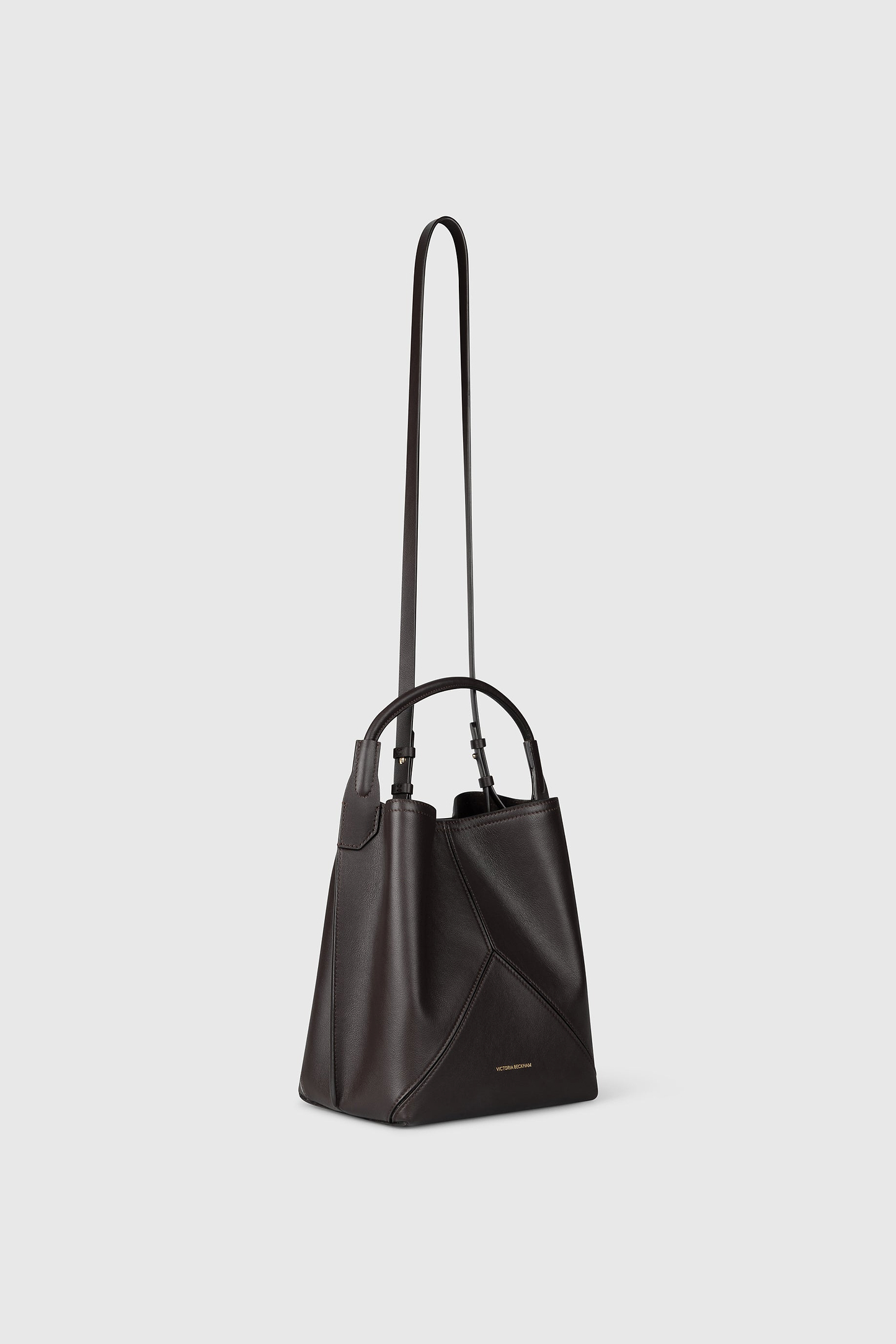 Victoria Bucket Coffee Soft Calf Leather