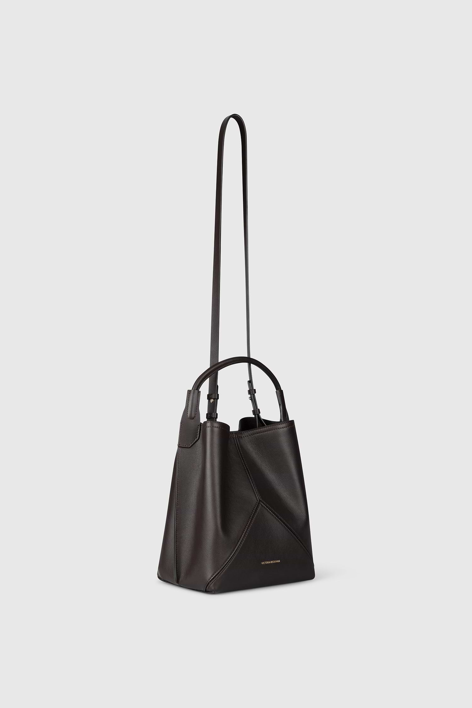 Victoria Bucket Coffee Soft Calf Leather