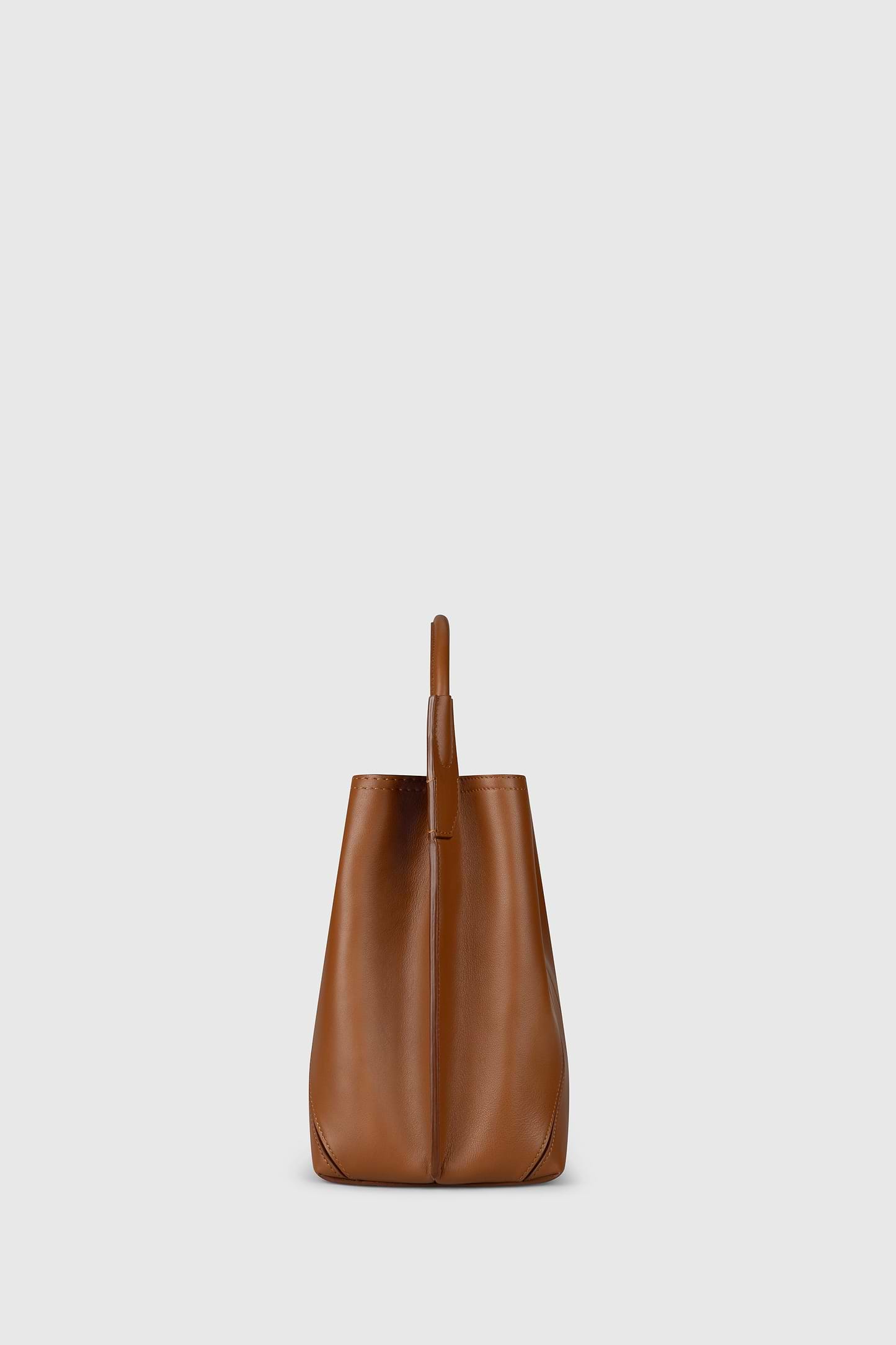 Victoria Bucket Tan Soft Calf Leather