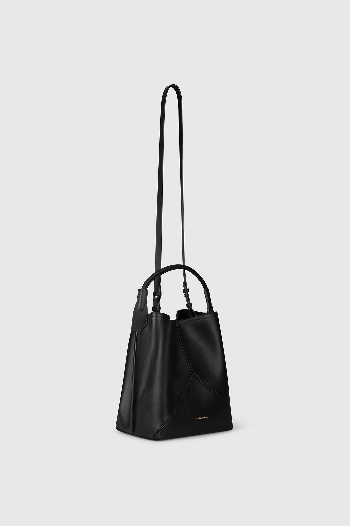 Victoria Bucket Black Soft Calf Leather